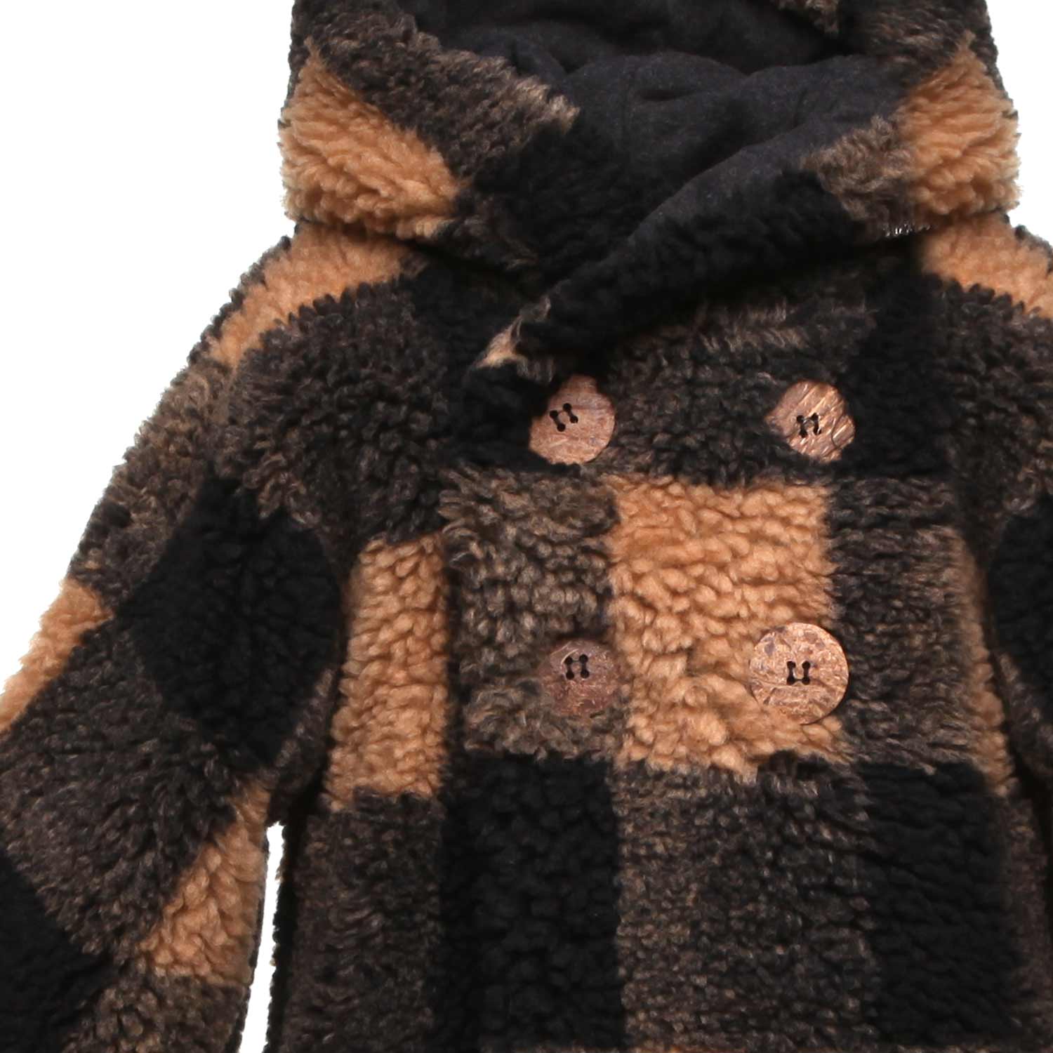 CAPPOTTINO EUGENE MARRONE A QUADRI BABY UNISEX - annameglio.com abbigliamento moda