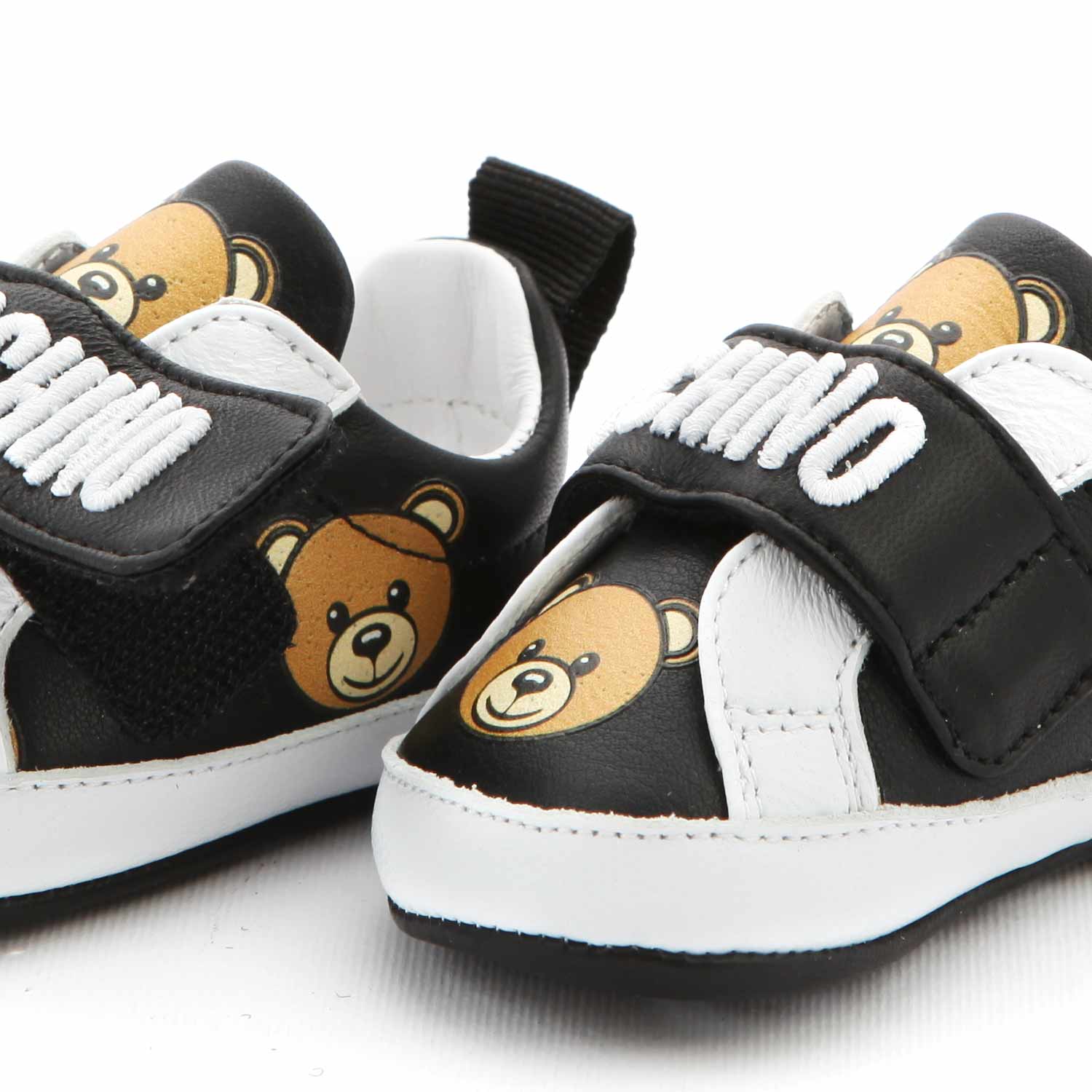SNEAKER TEDDY BEAR NERA E BIANCA BABY UNISEX - annameglio.com abbigliamento moda