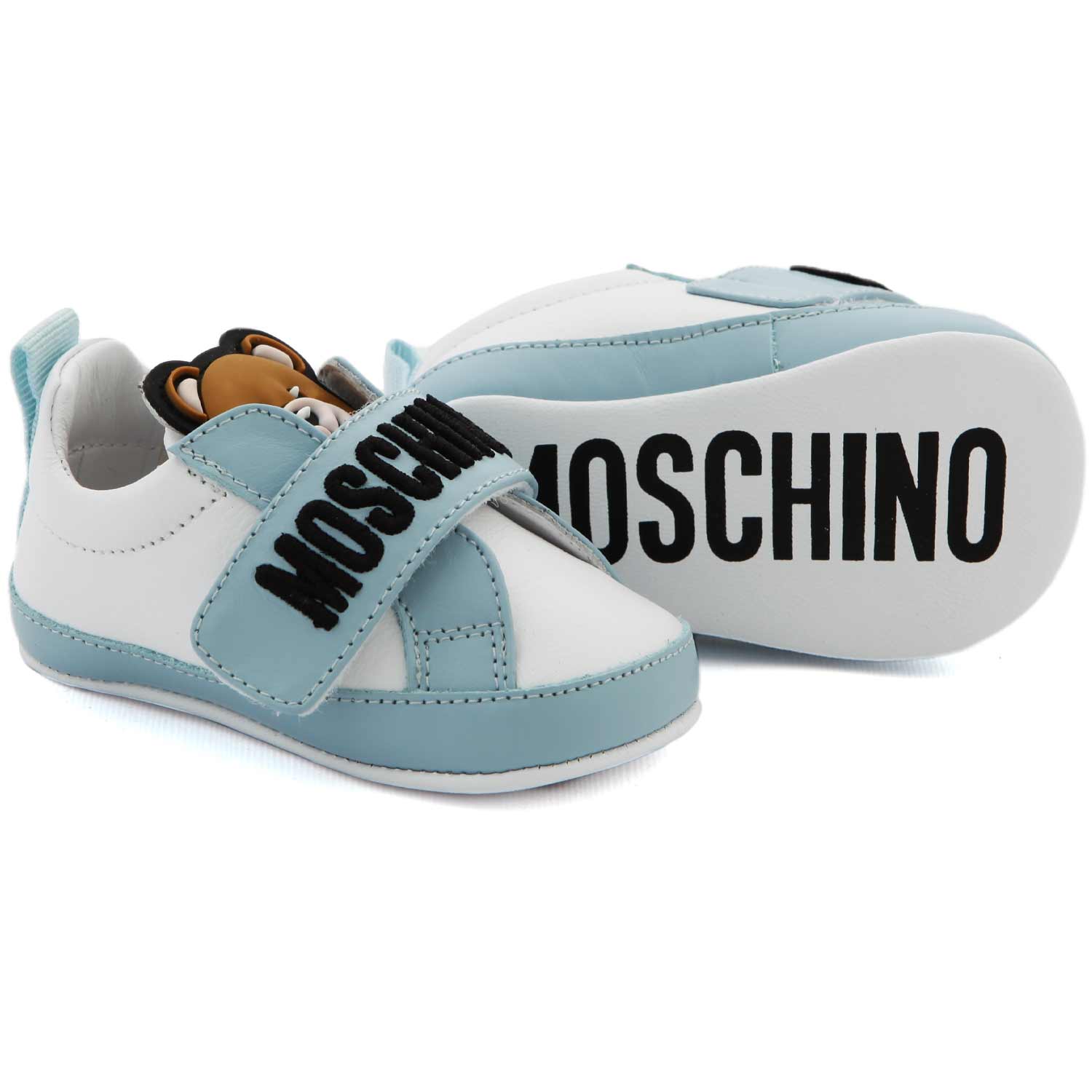 SNEAKERS CELESTI ORSETTO NEONATO - annameglio.com abbigliamento moda