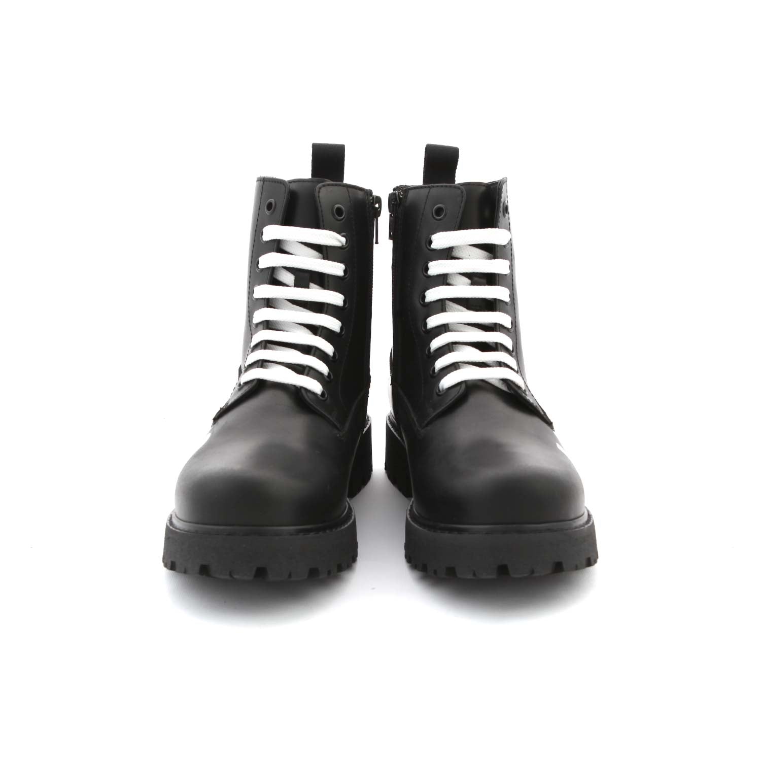 ANFIBI NERI CON LOGO UNISEX - annameglio.com abbigliamento moda