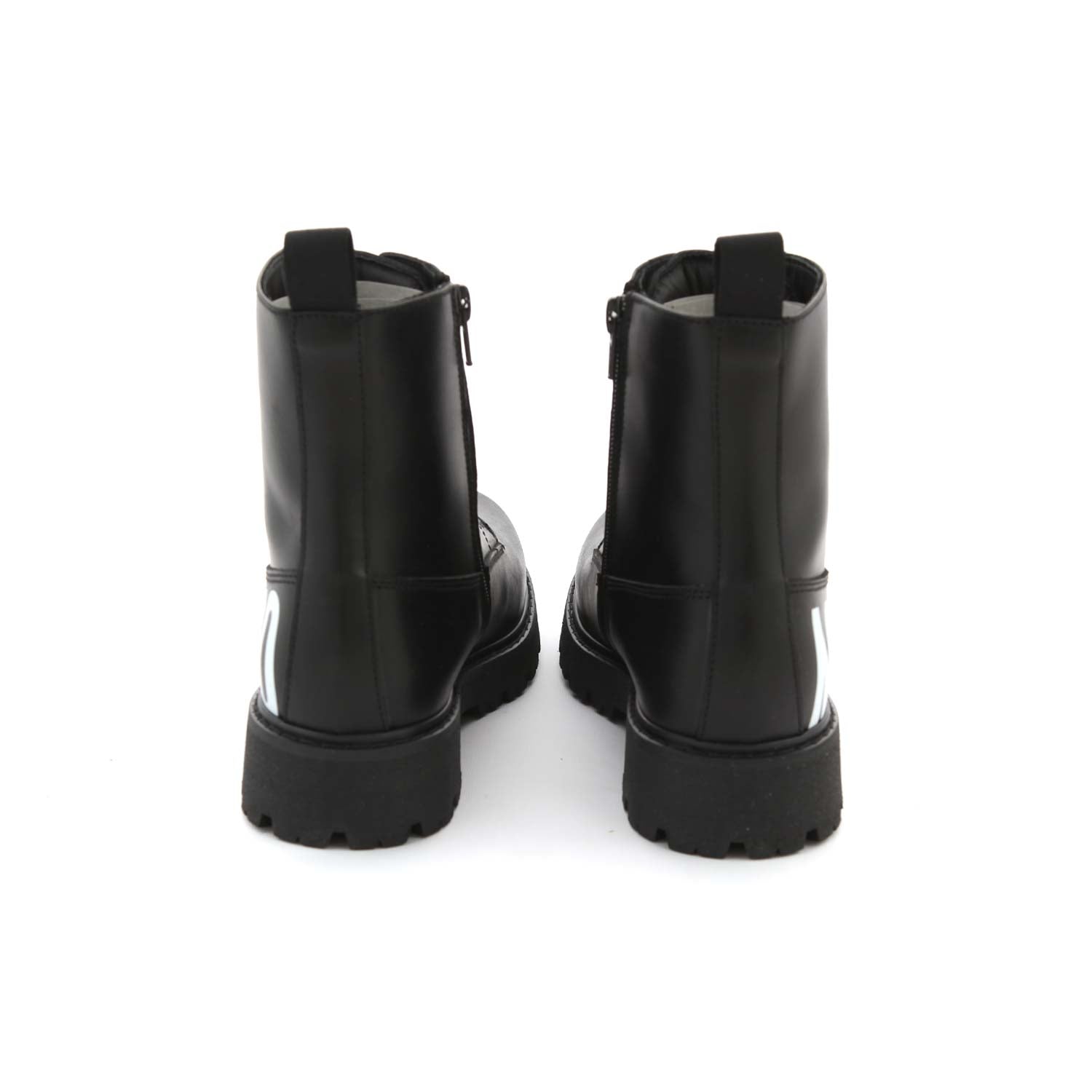 ANFIBI NERI CON LOGO UNISEX - annameglio.com abbigliamento moda