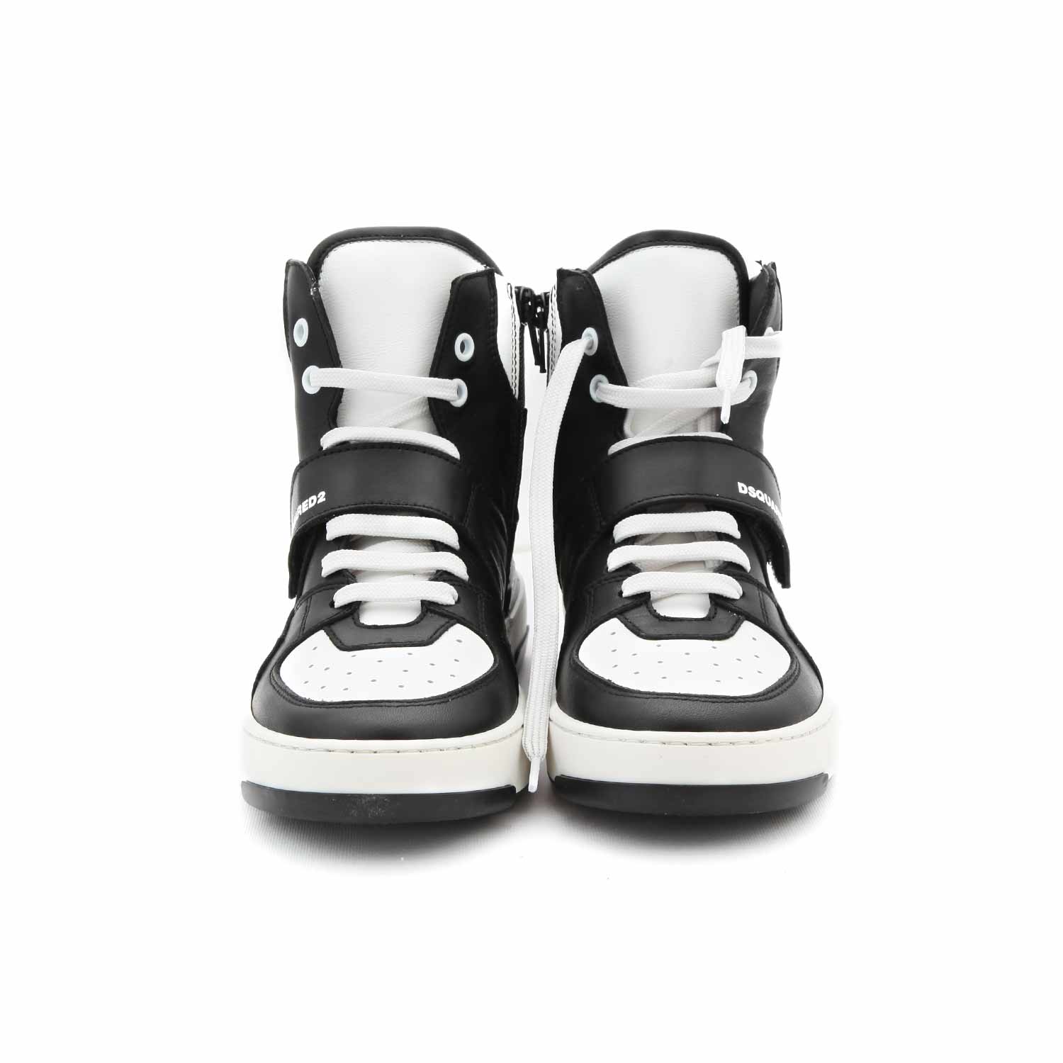 SNEAKER D2 HIGH-TOP NERA E BIANCA TEENAGER - annameglio.com abbigliamento moda