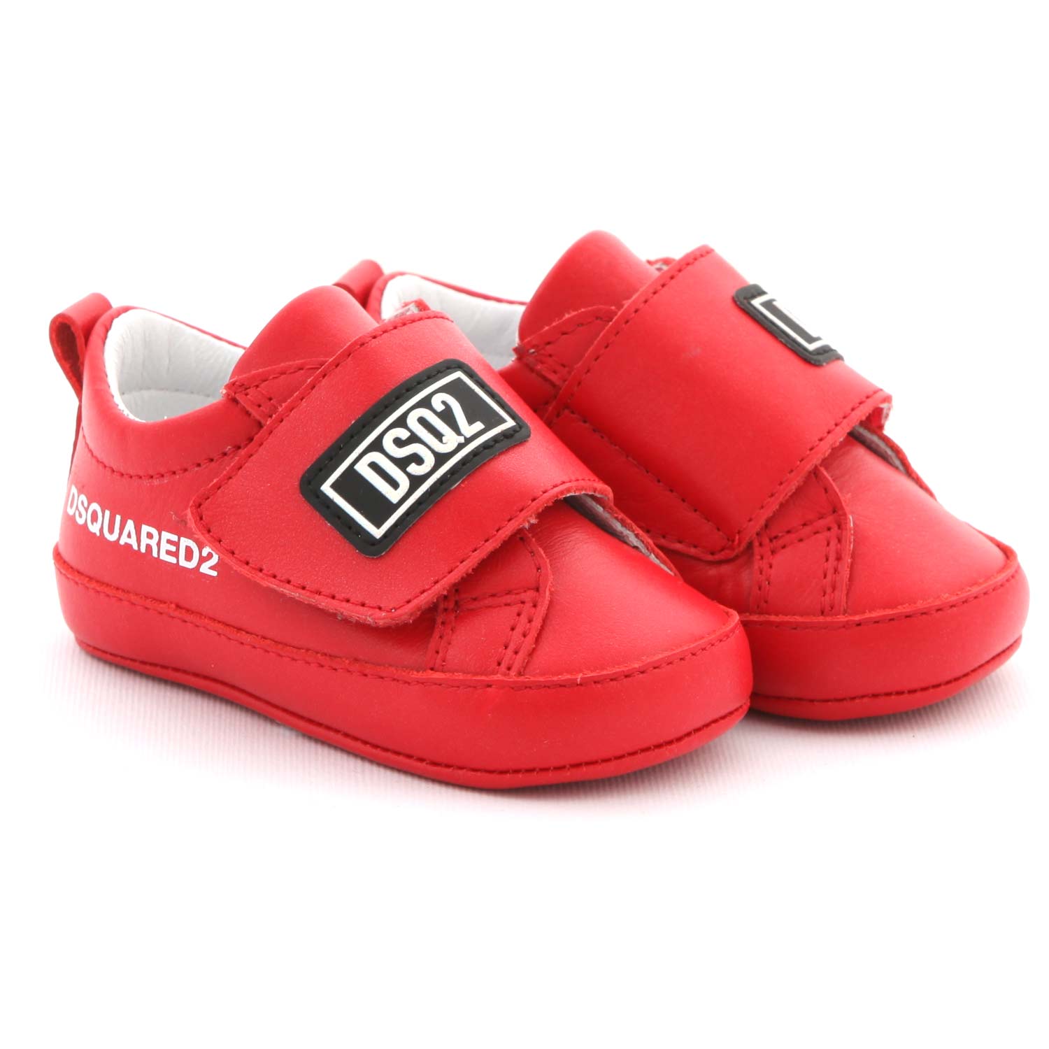 MINI SNEAKER IN PELLE ROSSA BEBÈ UNISEX - annameglio.com abbigliamento moda