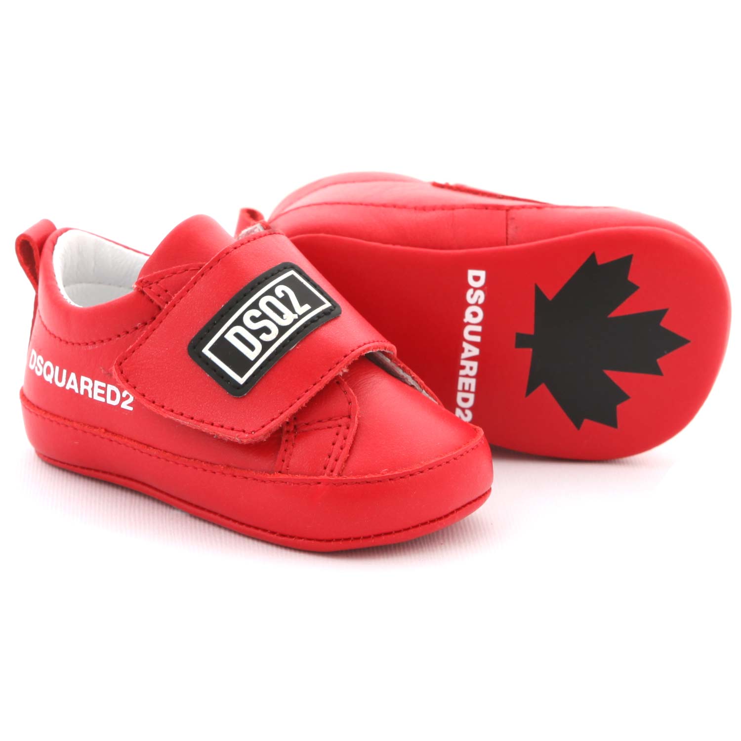 MINI SNEAKER IN PELLE ROSSA BEBÈ UNISEX - annameglio.com abbigliamento moda