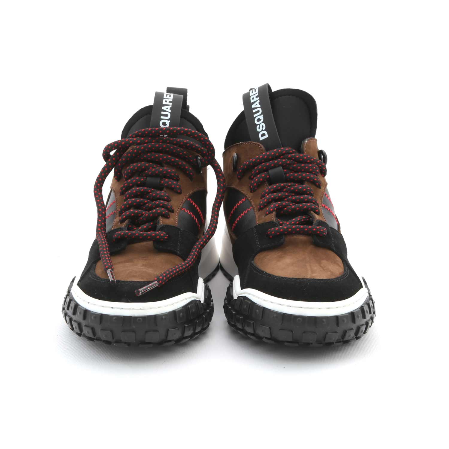 SNEAKER ALTA MARRONE E NERA TEENAGER - annameglio.com abbigliamento moda