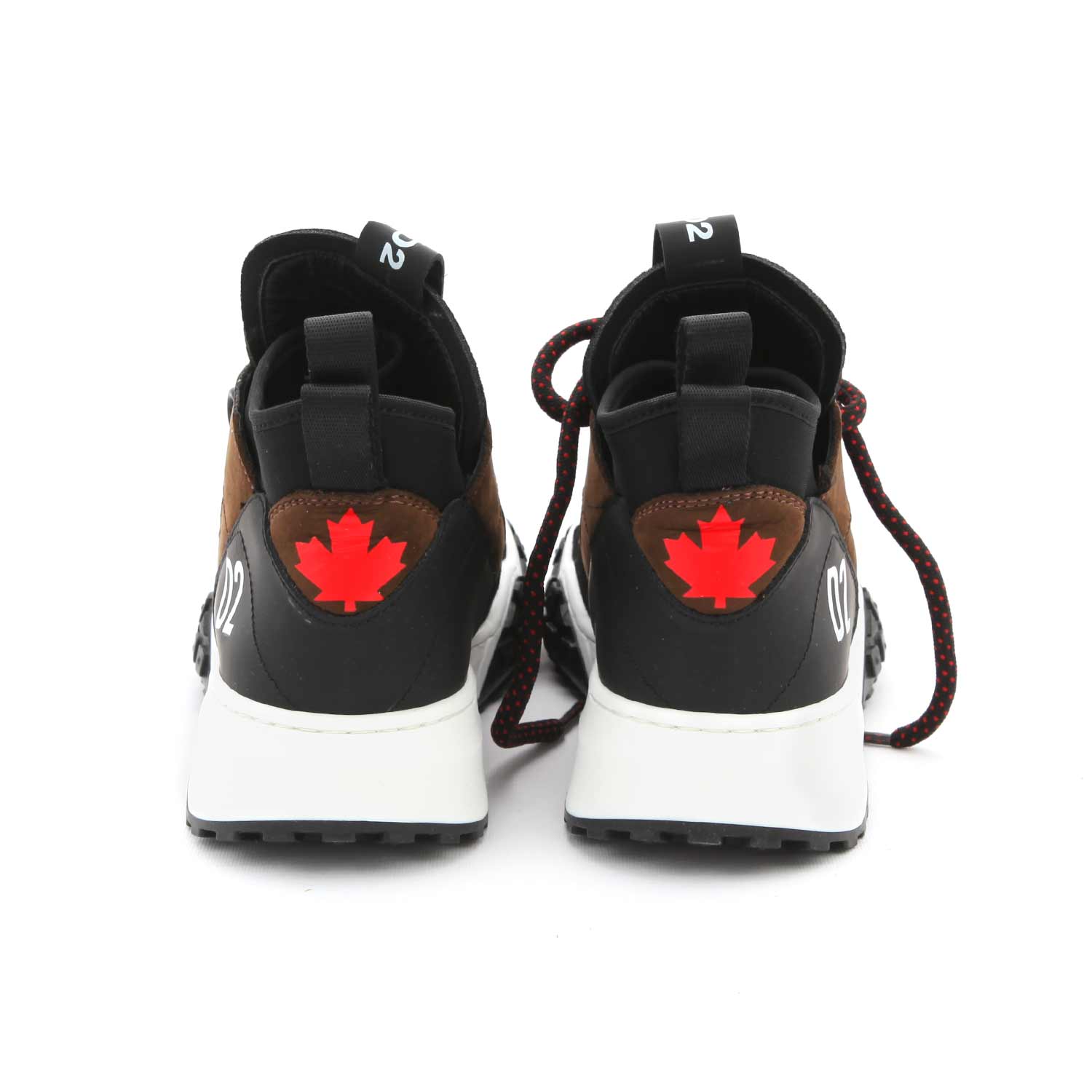 SNEAKER ALTA MARRONE E NERA TEENAGER - annameglio.com abbigliamento moda