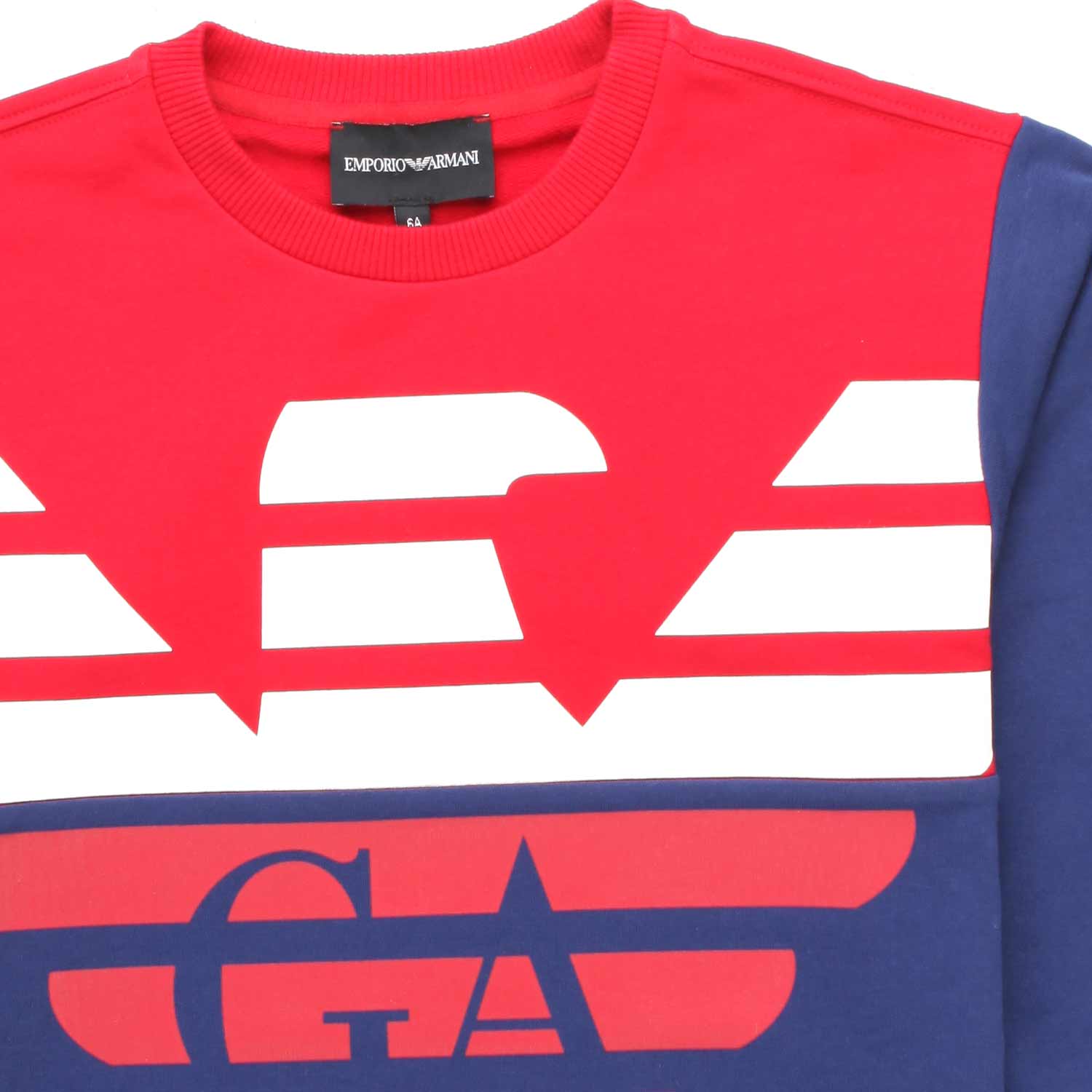 FELPA UNISEX BLU COLONIALE E ROSSA BAMBINO E TEEN - annameglio.com abbigliamento moda