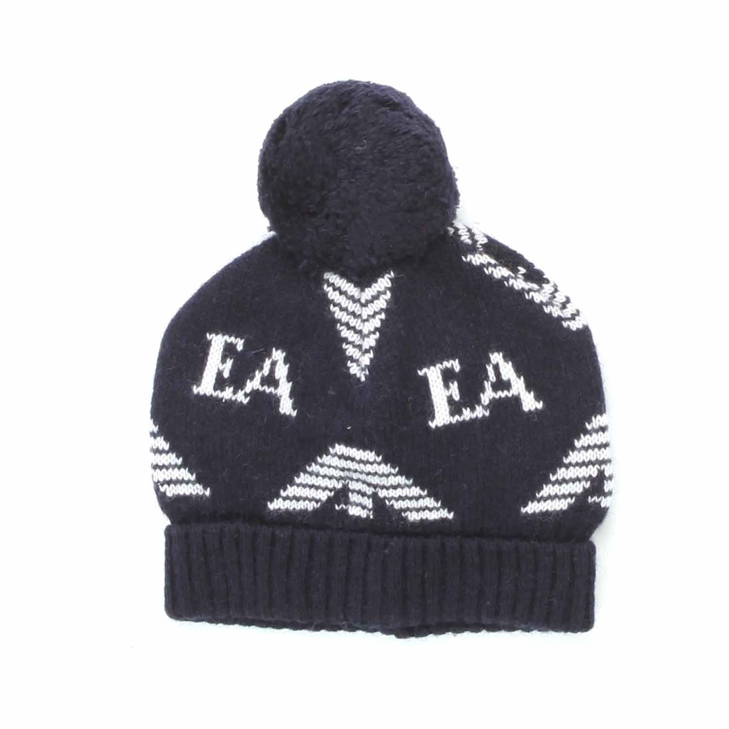 BERRETTO EA BLU CON PON PON BAMBINO E TEENAGER - annameglio.com abbigliamento moda