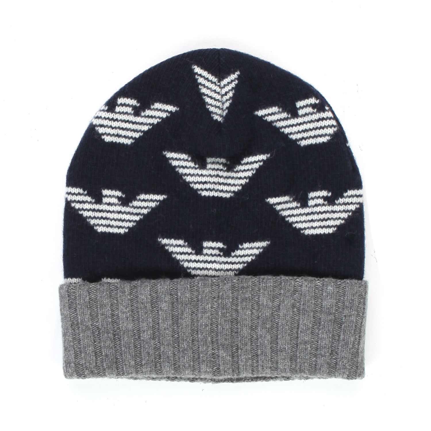 BERRETTO DI LANA BLU E GRIGIO BAMBINO E TEENAGER - annameglio.com abbigliamento moda