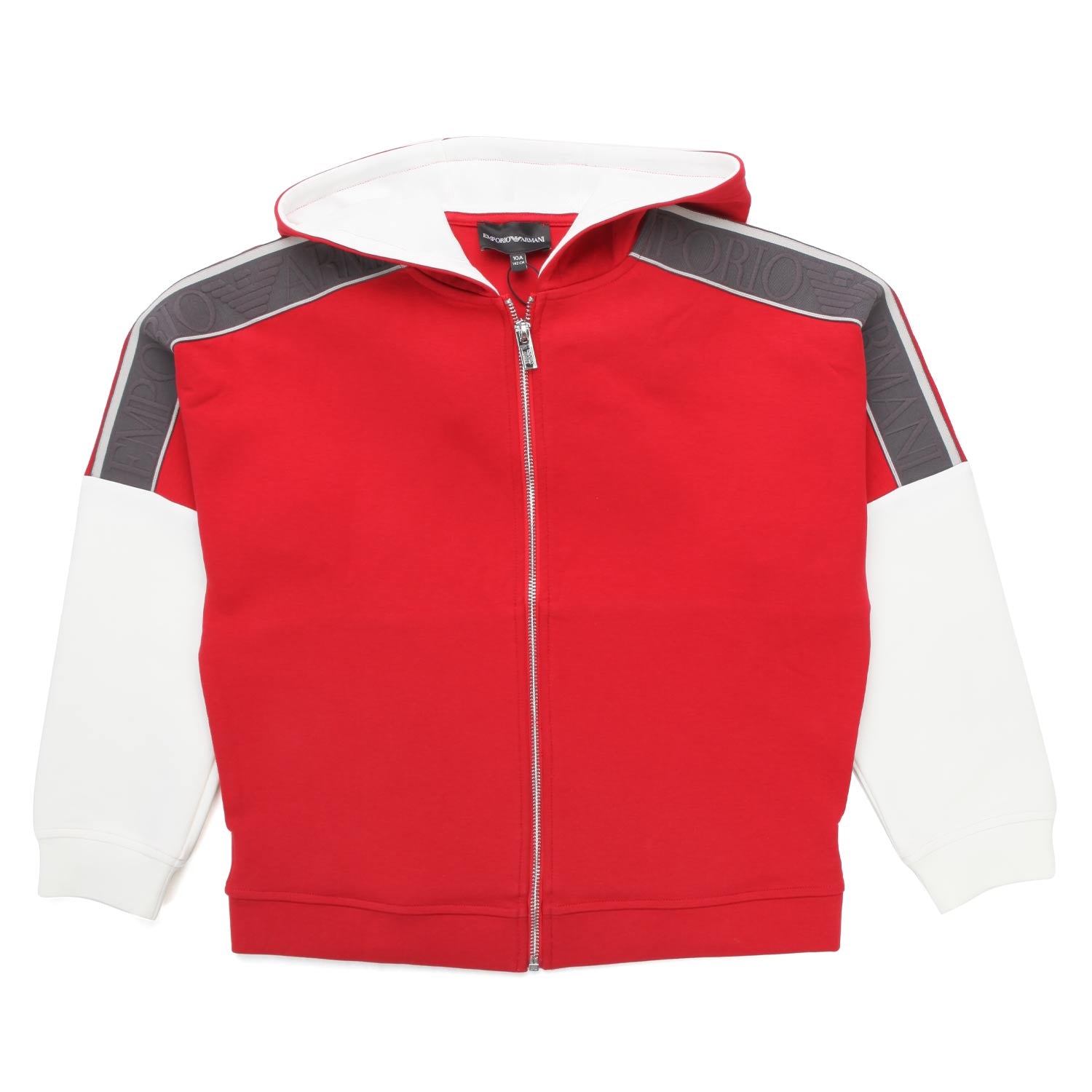 FELPA UNISEX ROSSA E BIANCA BAMBINO E TEENAGER - annameglio.com abbigliamento moda