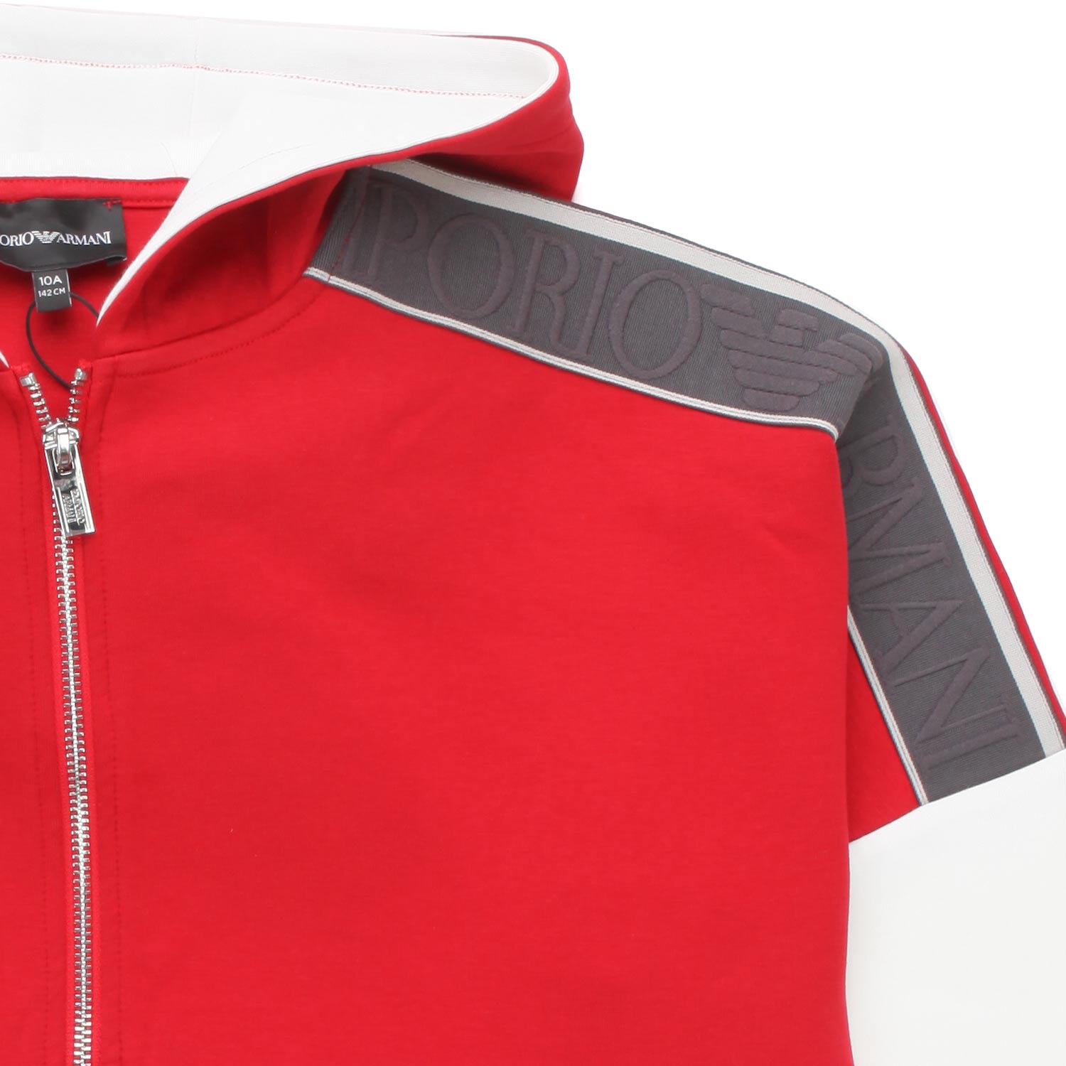 FELPA UNISEX ROSSA E BIANCA BAMBINO E TEENAGER - annameglio.com abbigliamento moda