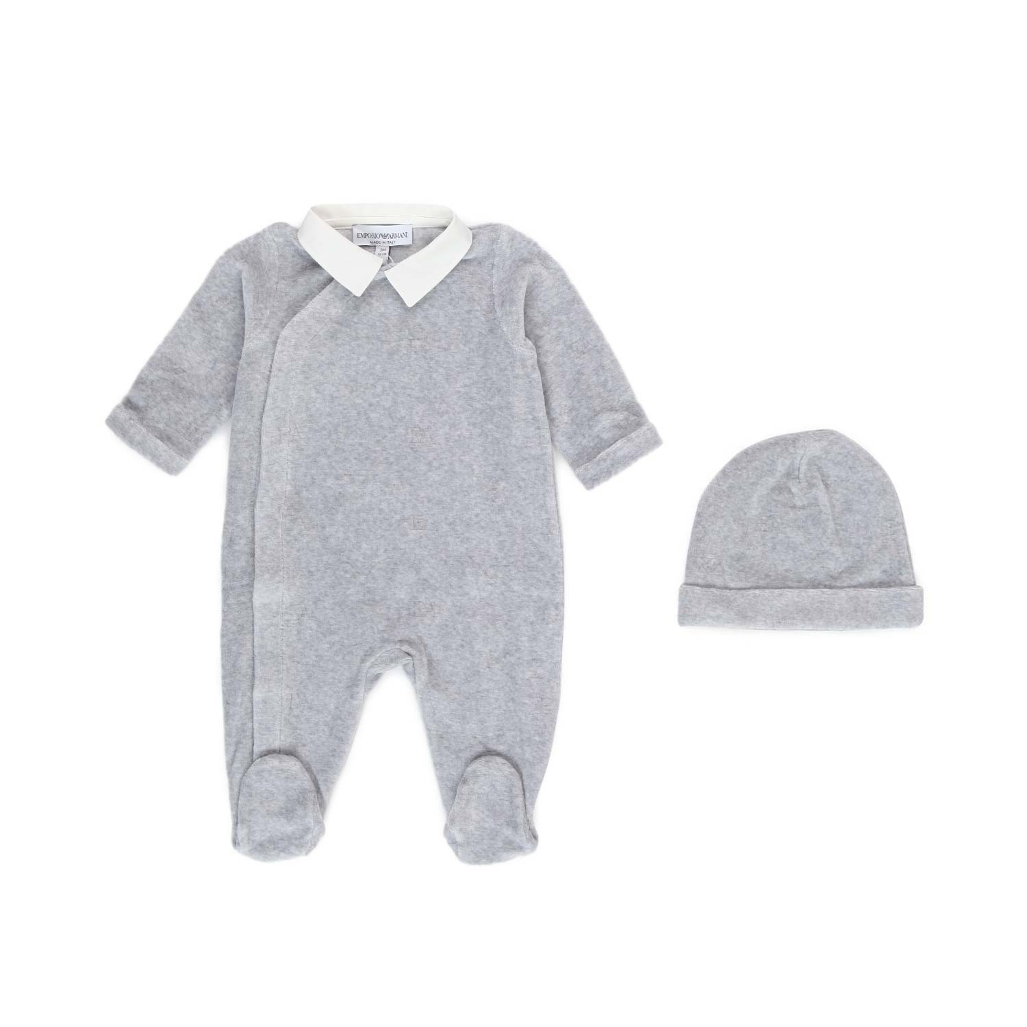 TUTINA NEONATO UNISEX GRIGIA CON CAPPELLO - annameglio.com abbigliamento moda