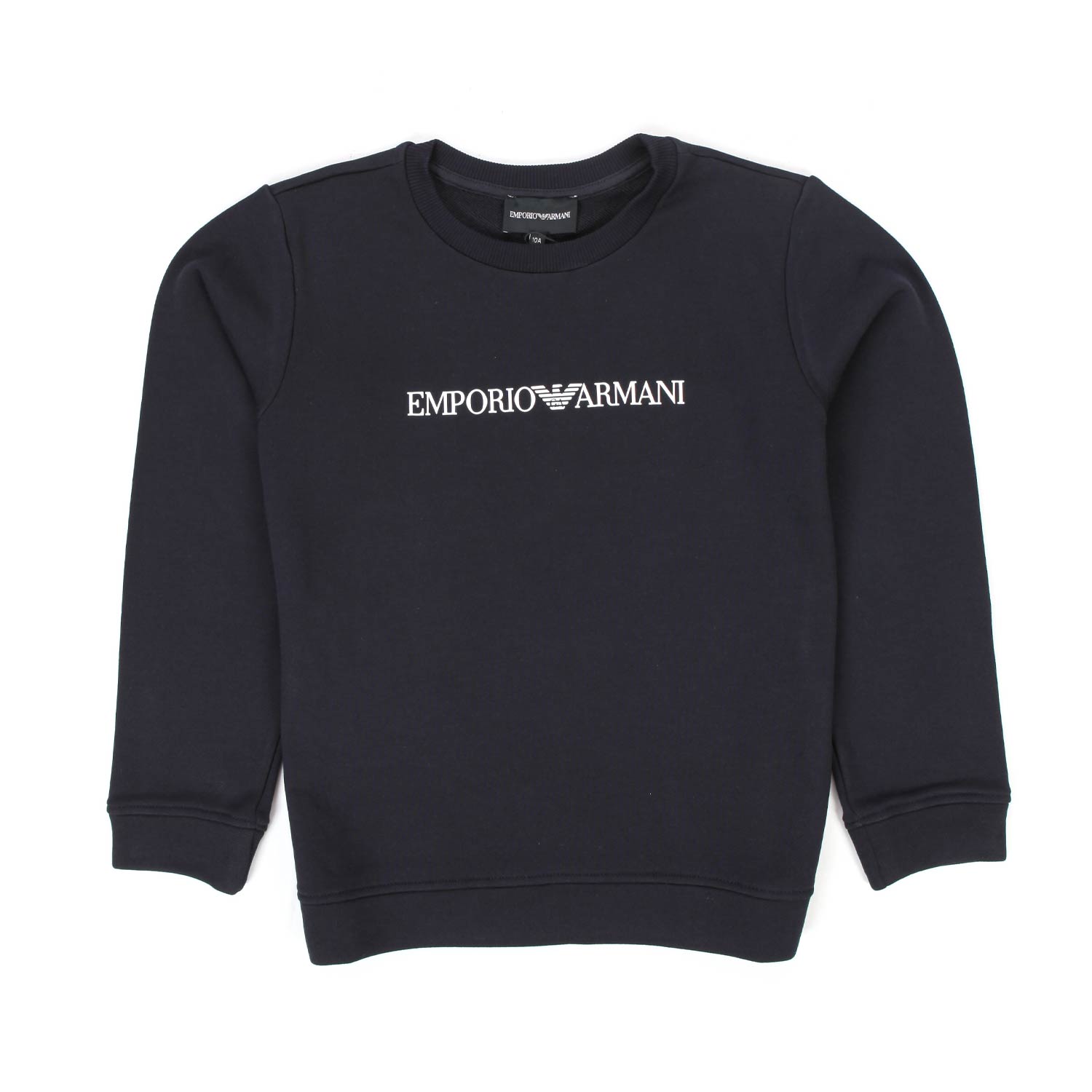 FELPA BLU NAVY LOGO BIANCO BAMBINO E TEENAGER - annameglio.com abbigliamento moda