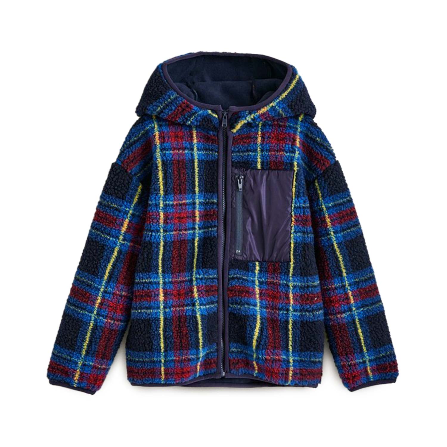 GIUBBINO A QUADRI CON CAPPUCCIO BAMBINO E TEENAGER - annameglio.com abbigliamento moda