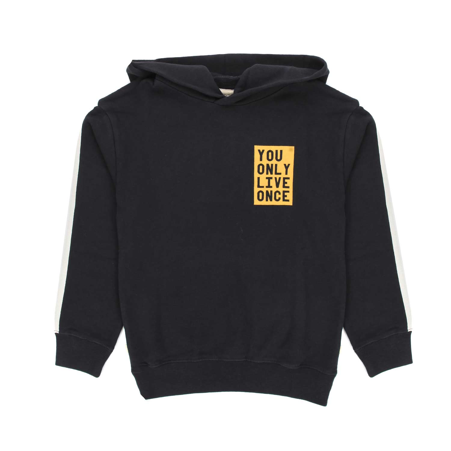 FELPA UNISEX NERA CON CAPPUCCIO BAMBINO E TEENAGER - annameglio.com abbigliamento moda