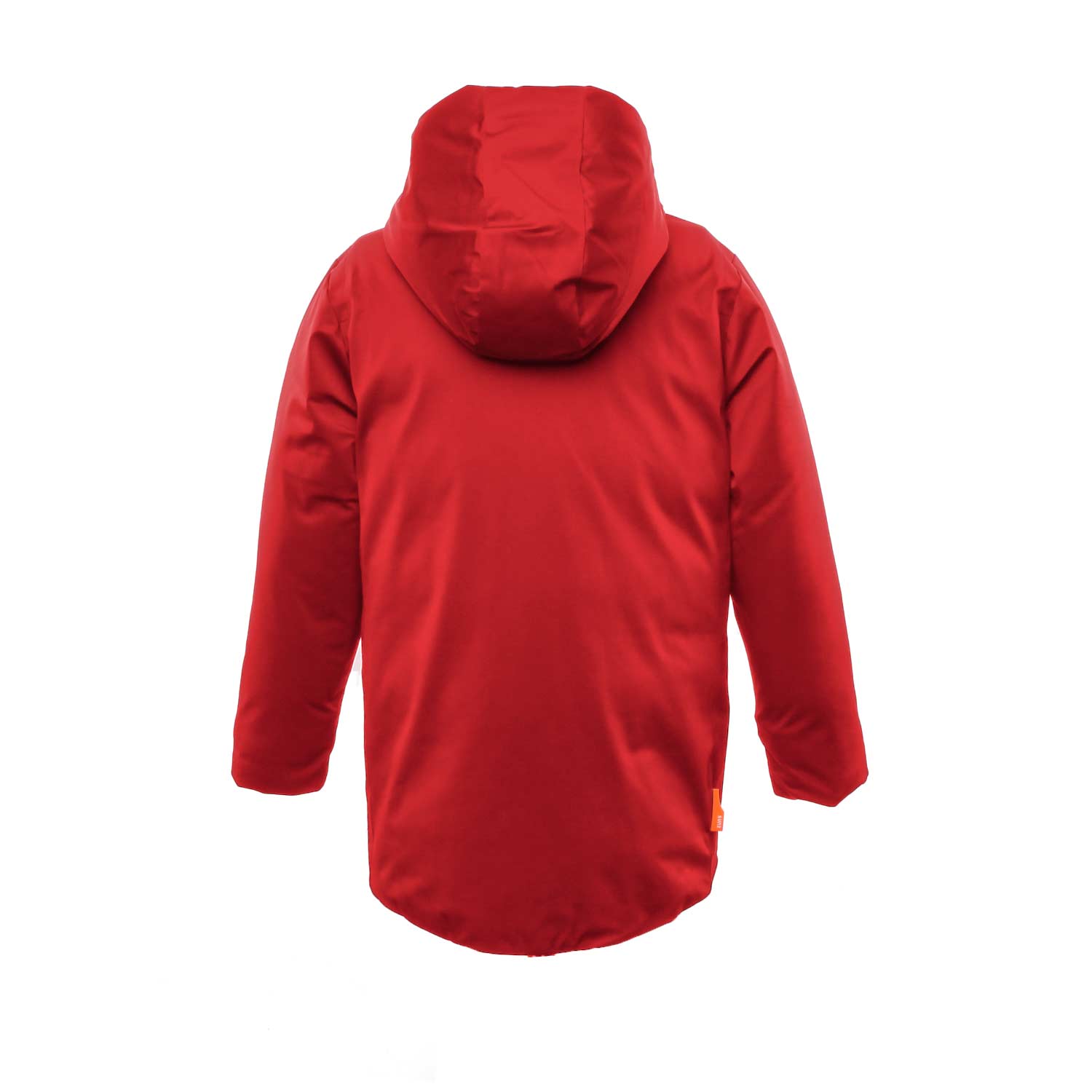 GIACCONE HOODIE IN NYLON ROSSO BAMBINO E TEEN - annameglio.com abbigliamento moda