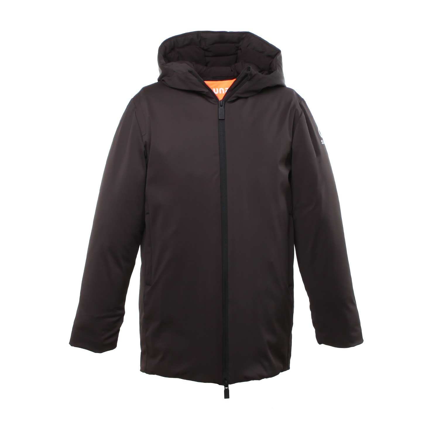 GIACCONE HOODIE IN NYLON GRAFITE BAMBINO E TEEN - annameglio.com abbigliamento moda