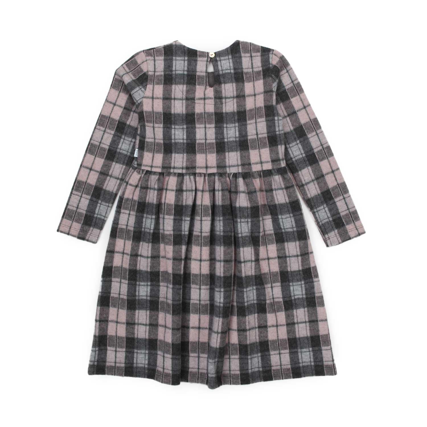 ABITO CHECK GRIGIO E ROSA BAMBINA - annameglio.com abbigliamento moda