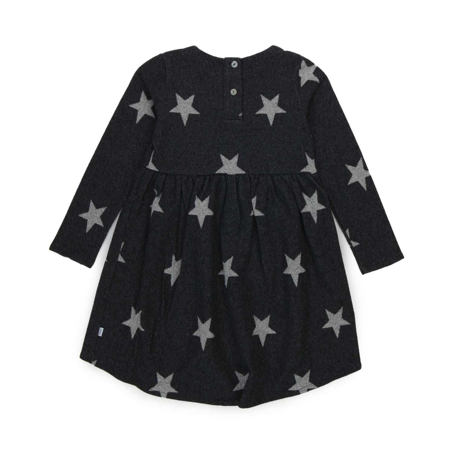 ABITO BAMBINA ANTRACITE CON STELLE SILVER - annameglio.com abbigliamento moda