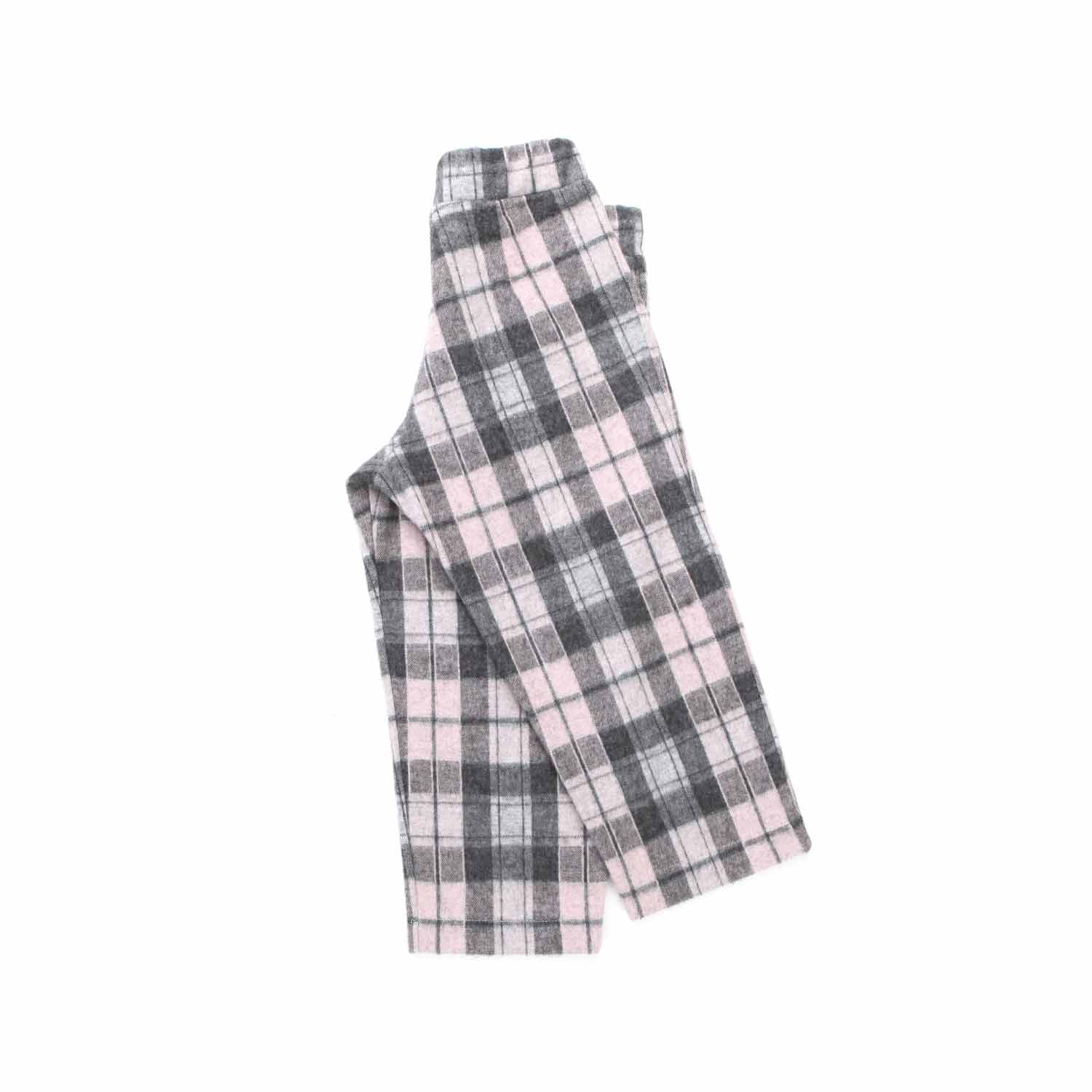 PANTALONE GRIGIO E ROSA CHECK BAMBINA - annameglio.com abbigliamento moda