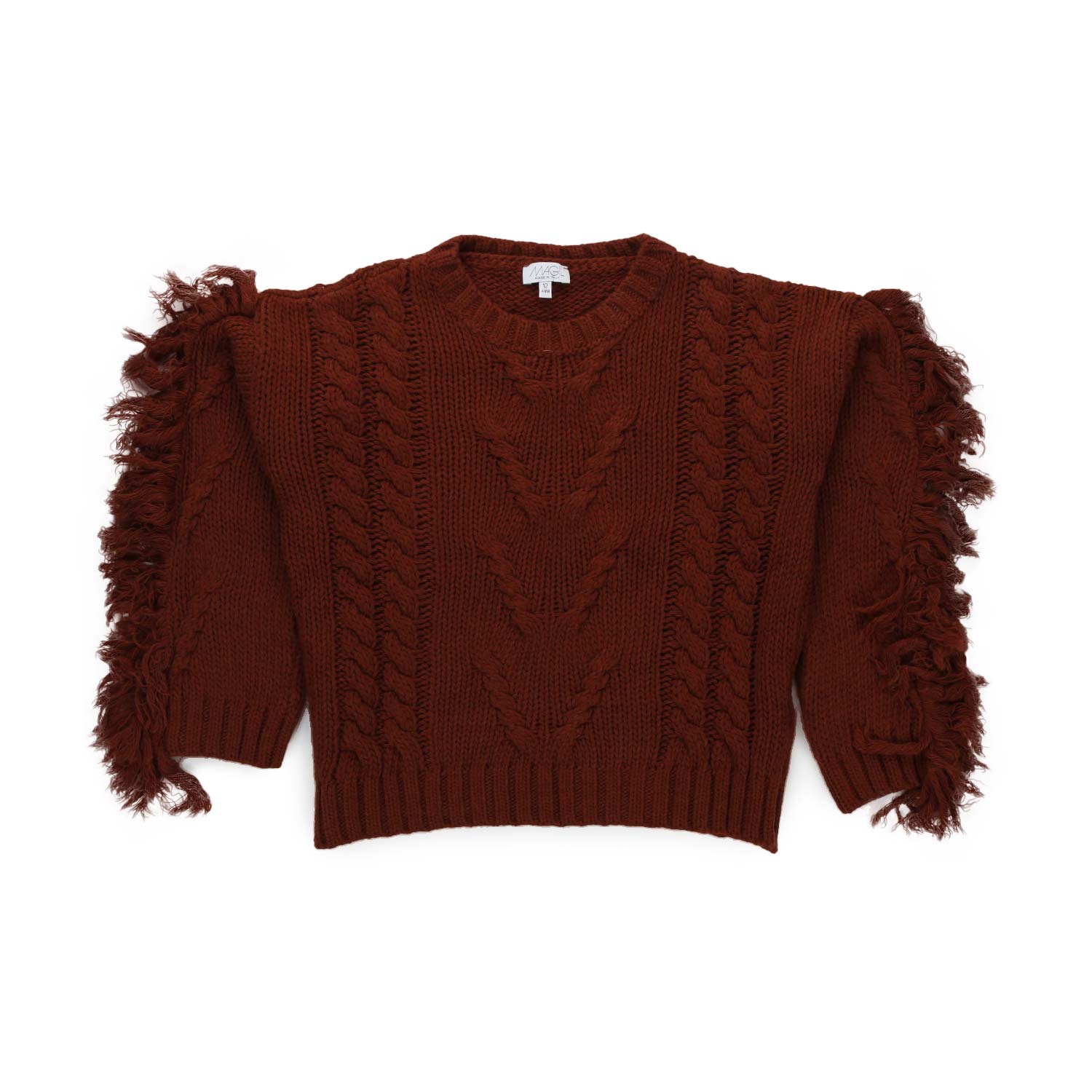 MAGLIONE RUGGINE CON FRANGE BAMBINA E TEEN - annameglio.com abbigliamento moda