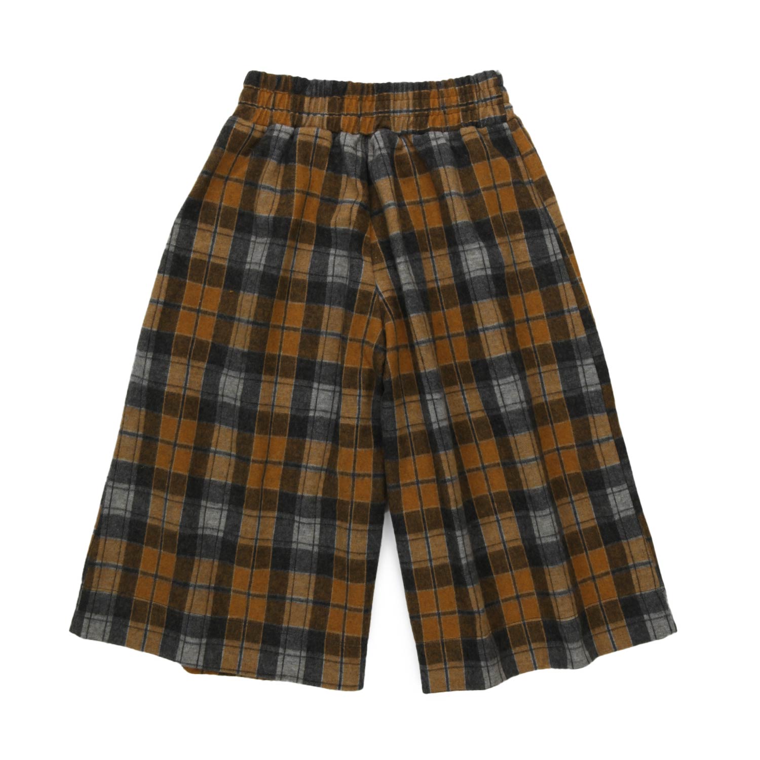 PANTALONE GRIGIO E SENAPE CHECK BAMBINA E TEEN - annameglio.com abbigliamento moda