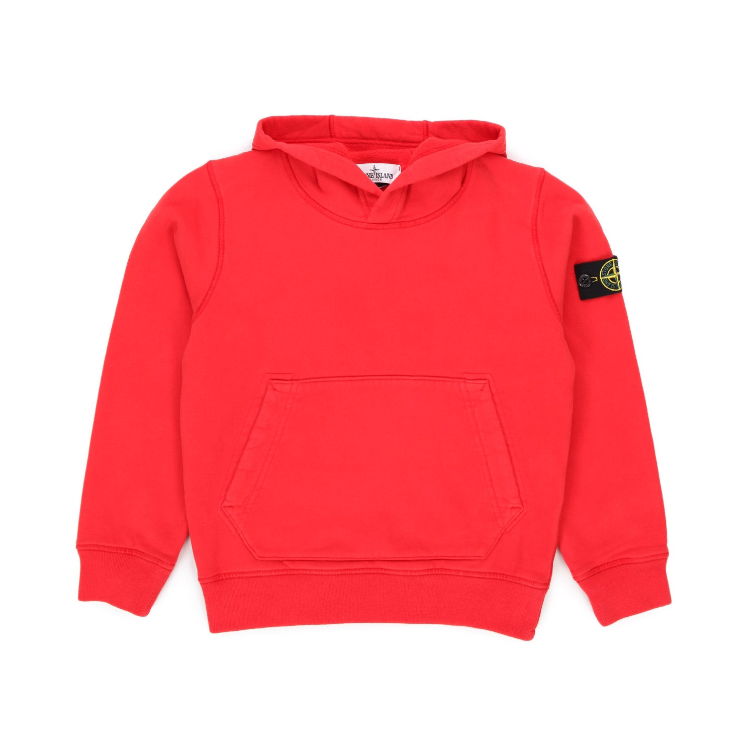 FELPA ROSSA CON CAPPUCCIO E LOGO BAMBINO E TEEN - annameglio.com abbigliamento moda