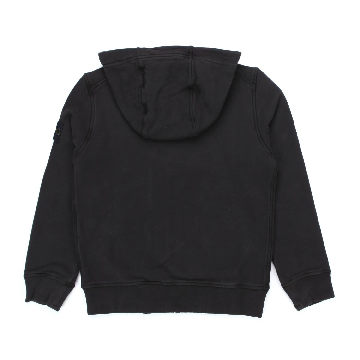 FELPA NERA CON CAPPUCCIO E ZIP BAMBINO E TEEN - annameglio.com abbigliamento moda