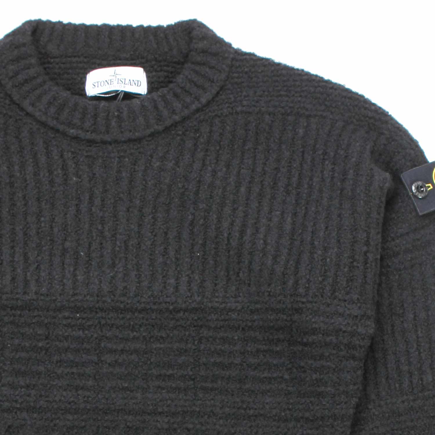 PULLOVER NERO A COSTE BAMBINO E TEENAGER - annameglio.com abbigliamento moda