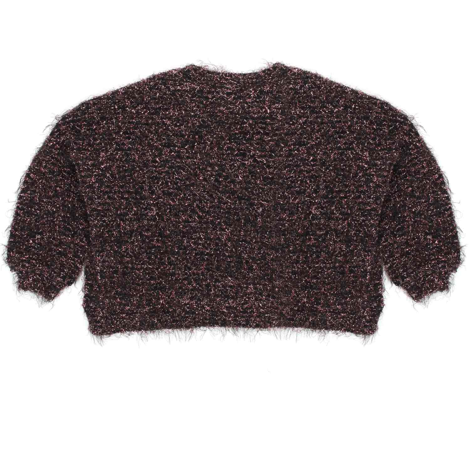 MAGLIONE BELINDA NERO E ROSA BAMBINA E TEENAGER - annameglio.com abbigliamento moda