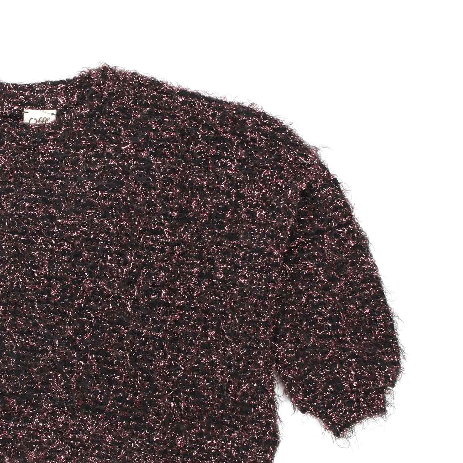 MAGLIONE BELINDA NERO E ROSA BAMBINA E TEENAGER - annameglio.com abbigliamento moda