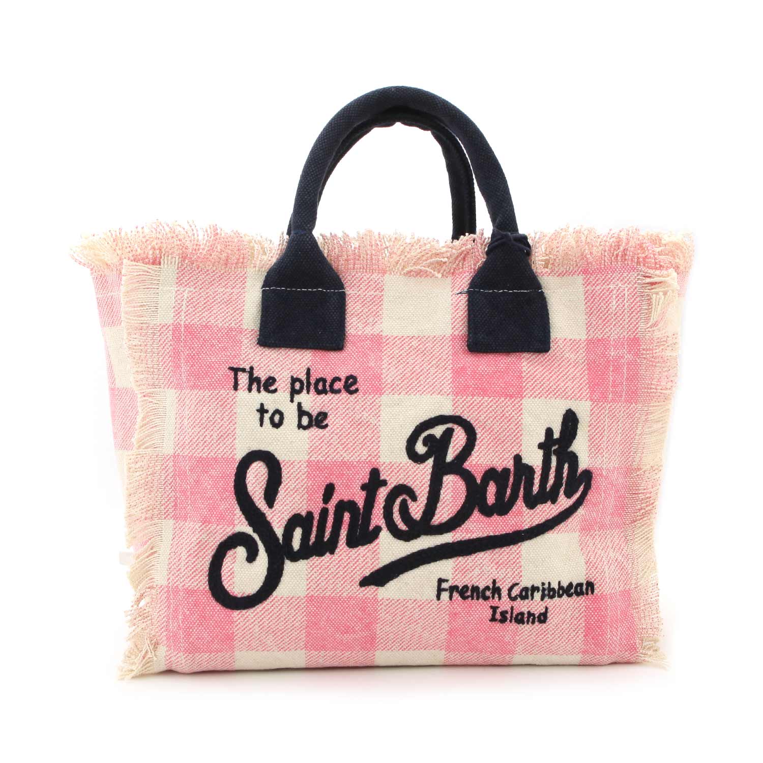 Borsa in Canvas vichy rosa - annameglio.com abbigliamento moda