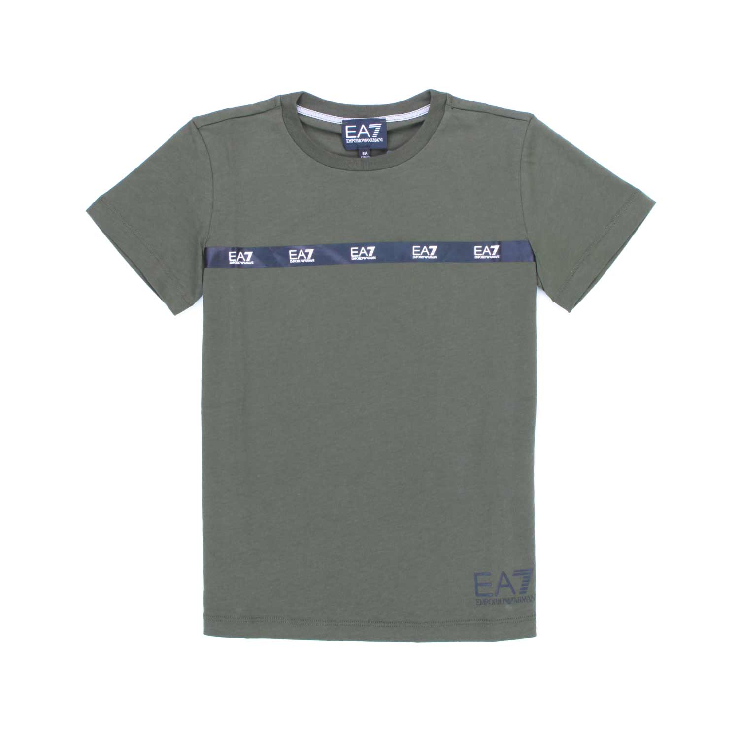 T-SHIRT EA7 VERDE MILITARE BAMBINO E TEEN - annameglio.com abbigliamento moda