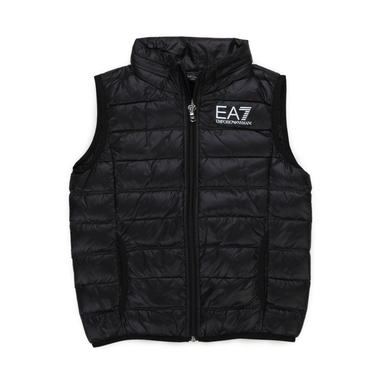 PIUMINO GILET EA7 NERO BAMBINO E TEENAGER - annameglio.com abbigliamento moda