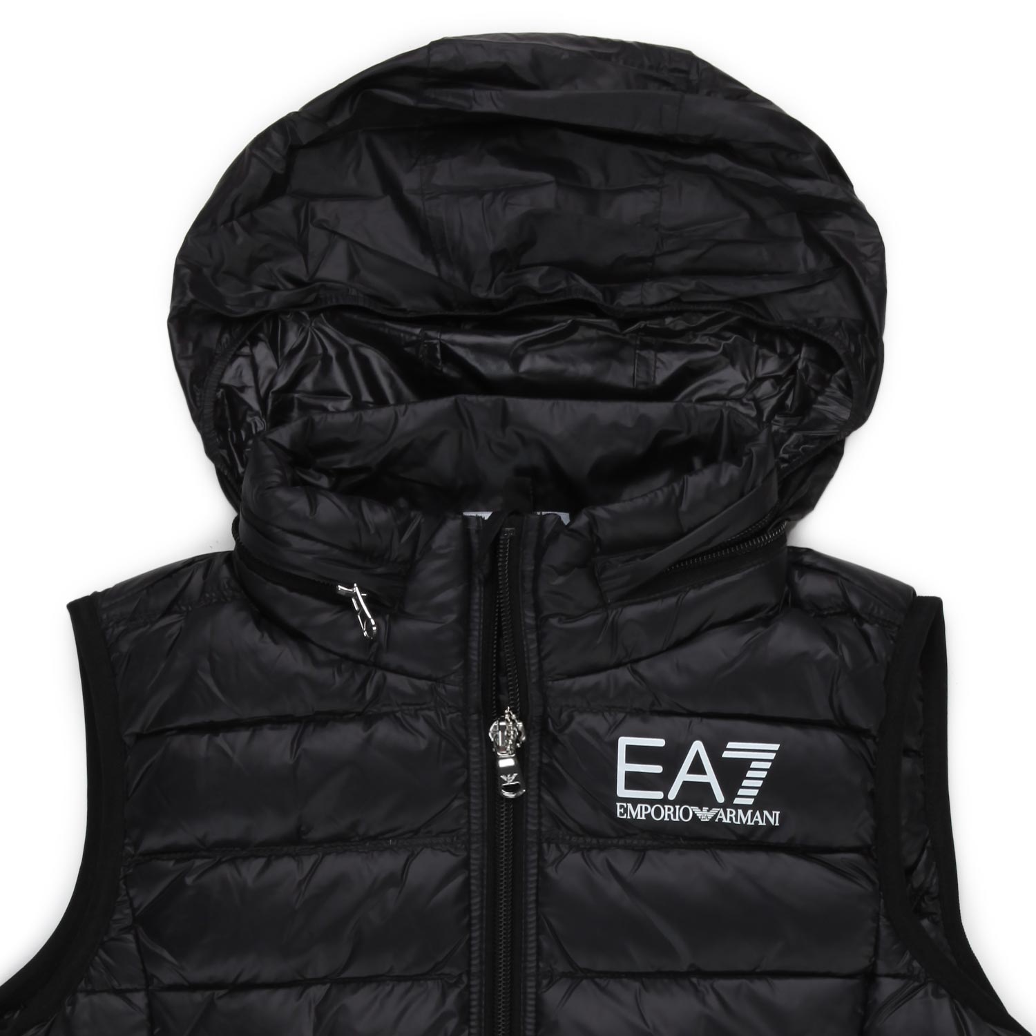 PIUMINO GILET EA7 NERO BAMBINO E TEENAGER - annameglio.com abbigliamento moda