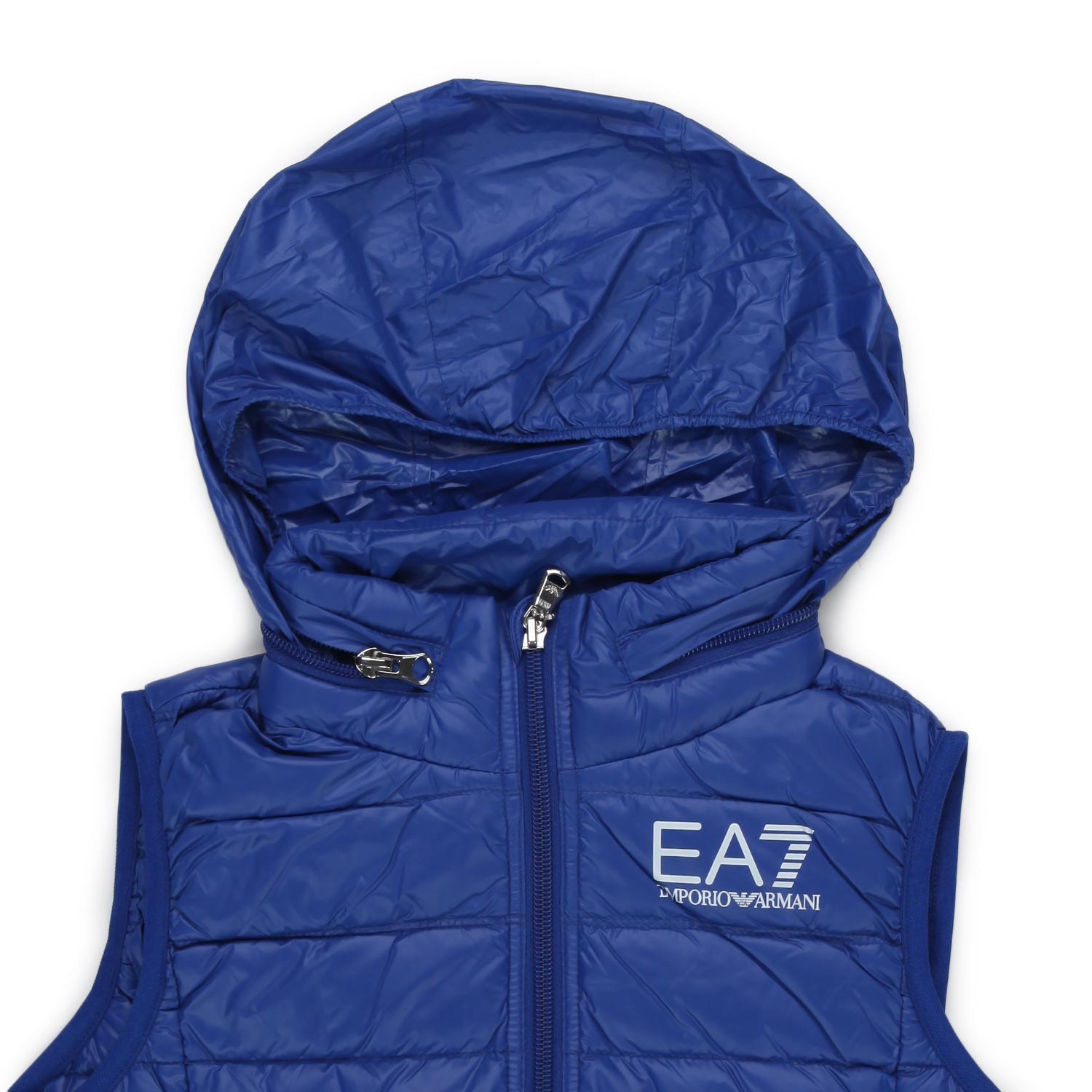 PIUMINO GILET EA7 BLU BAMBINO E TEENAGER - annameglio.com abbigliamento moda