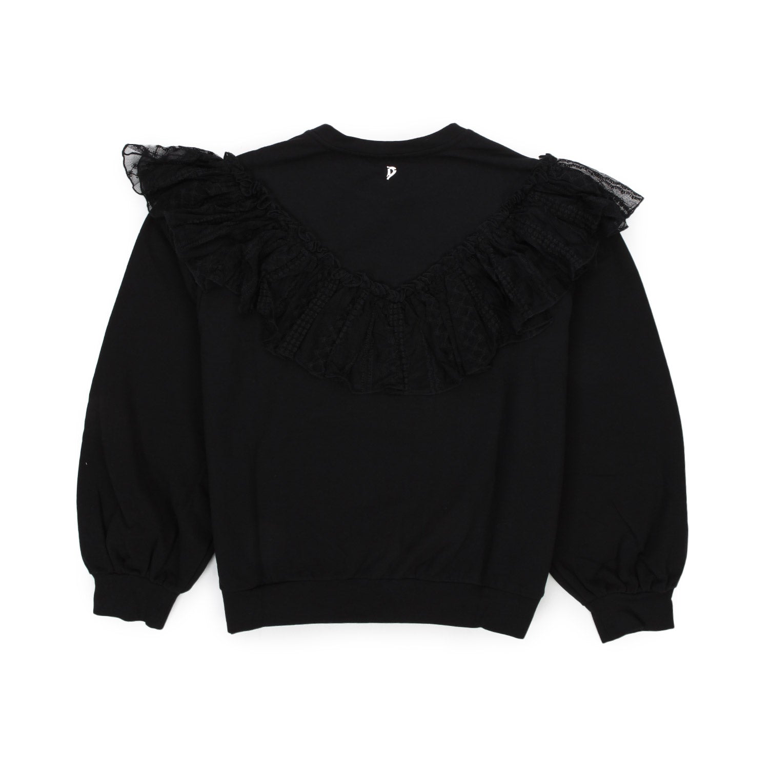 FELPA NERA CON TULLE BAMBINA E TEEN - annameglio.com abbigliamento moda