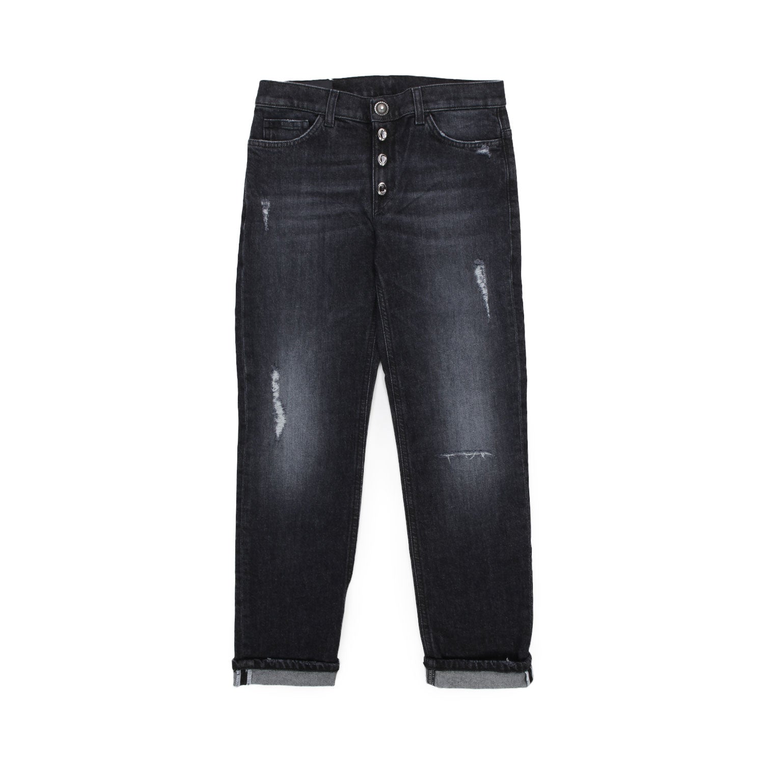 JEANS SLIM FIT NERO BAMBINA E RAGAZZA - annameglio.com abbigliamento moda