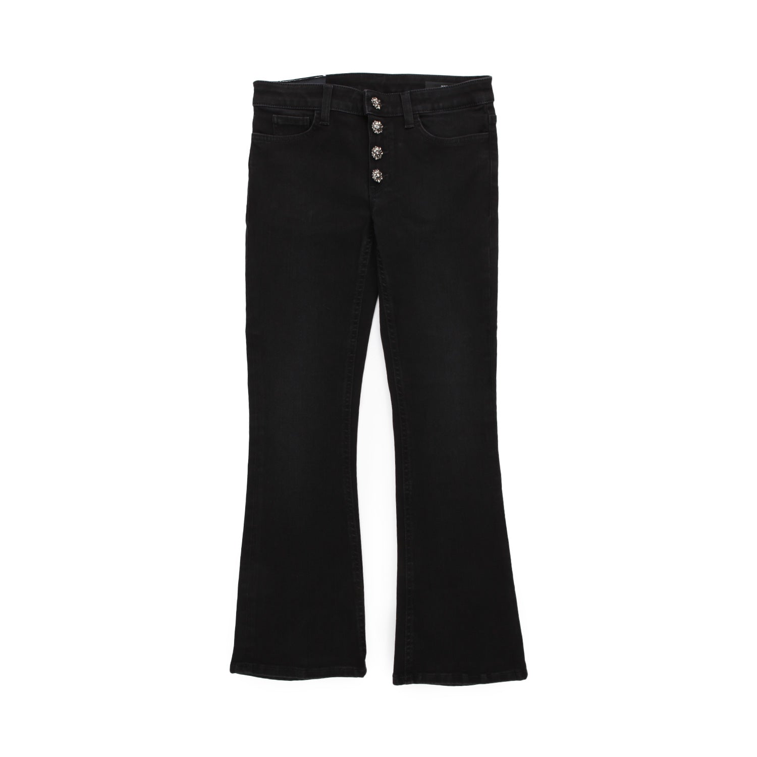 JEANS FLARED FIT NERO BAMBINA E RAGAZZA - annameglio.com abbigliamento moda