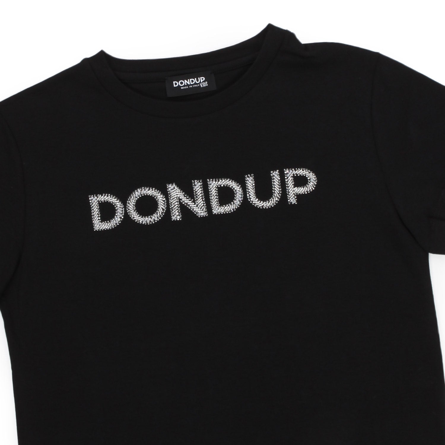 T-SHIRT NERA CON LOGO BAMBINA E RAGAZZA - annameglio.com abbigliamento moda