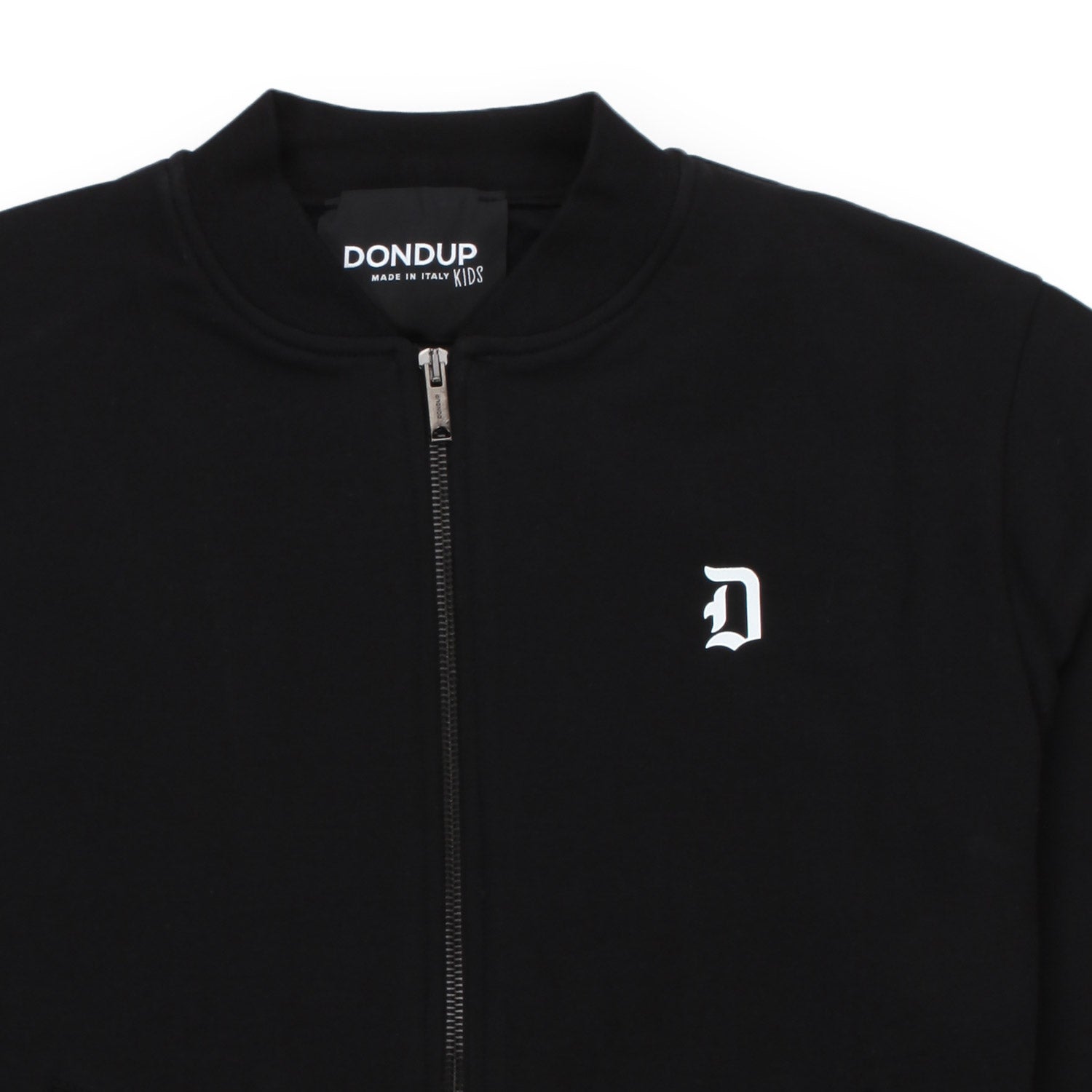 FELPA NERA CON ZIP BAMBINO E TEENAGER - annameglio.com abbigliamento moda