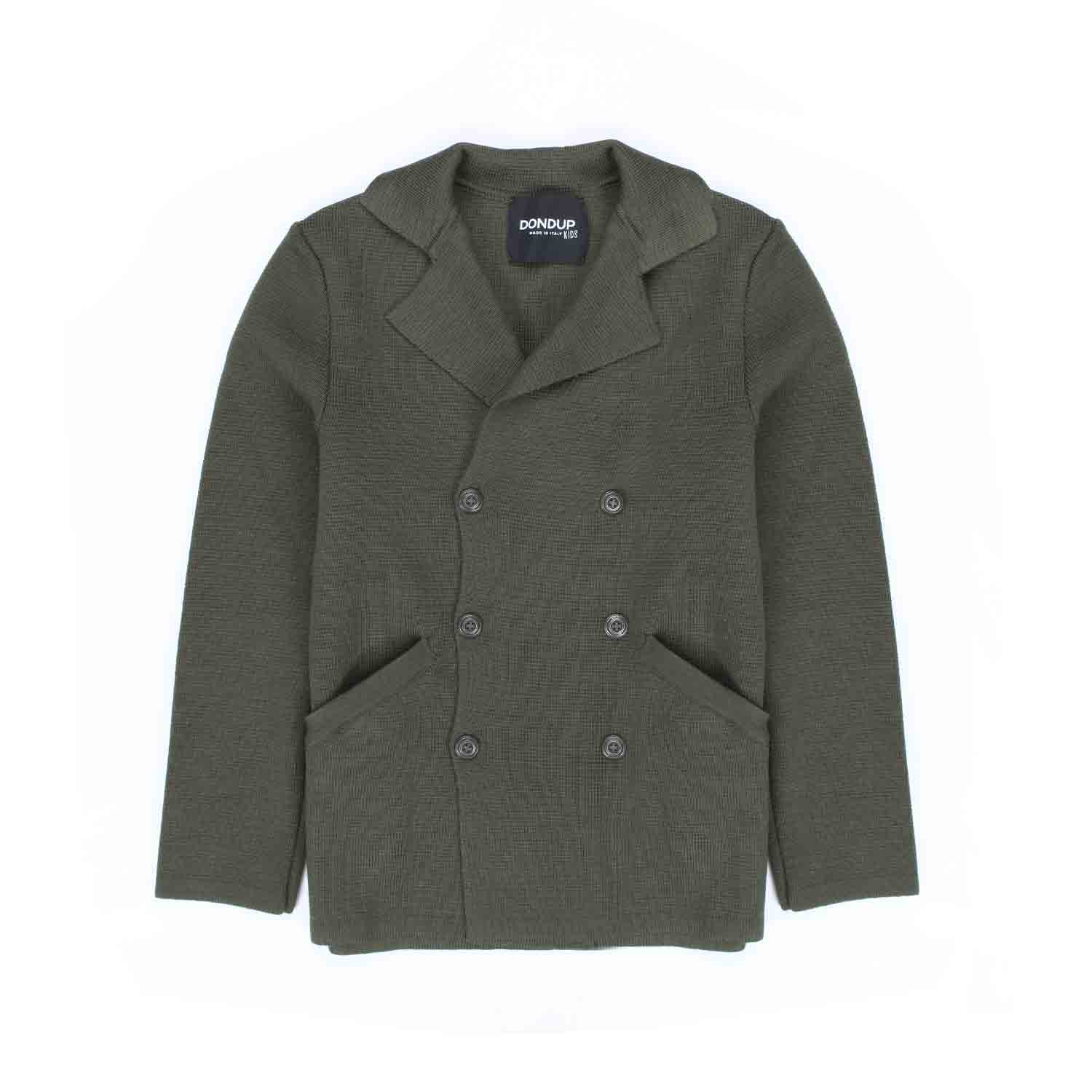 GIACCA DOPPIOPETTO VERDE MILITARE BAMBINO E TEEN - annameglio.com abbigliamento moda