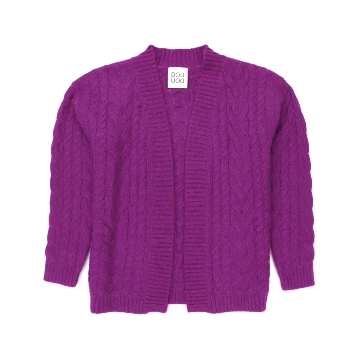 CARDIGAN VIOLA BAMBINA TEEN - annameglio.com abbigliamento moda