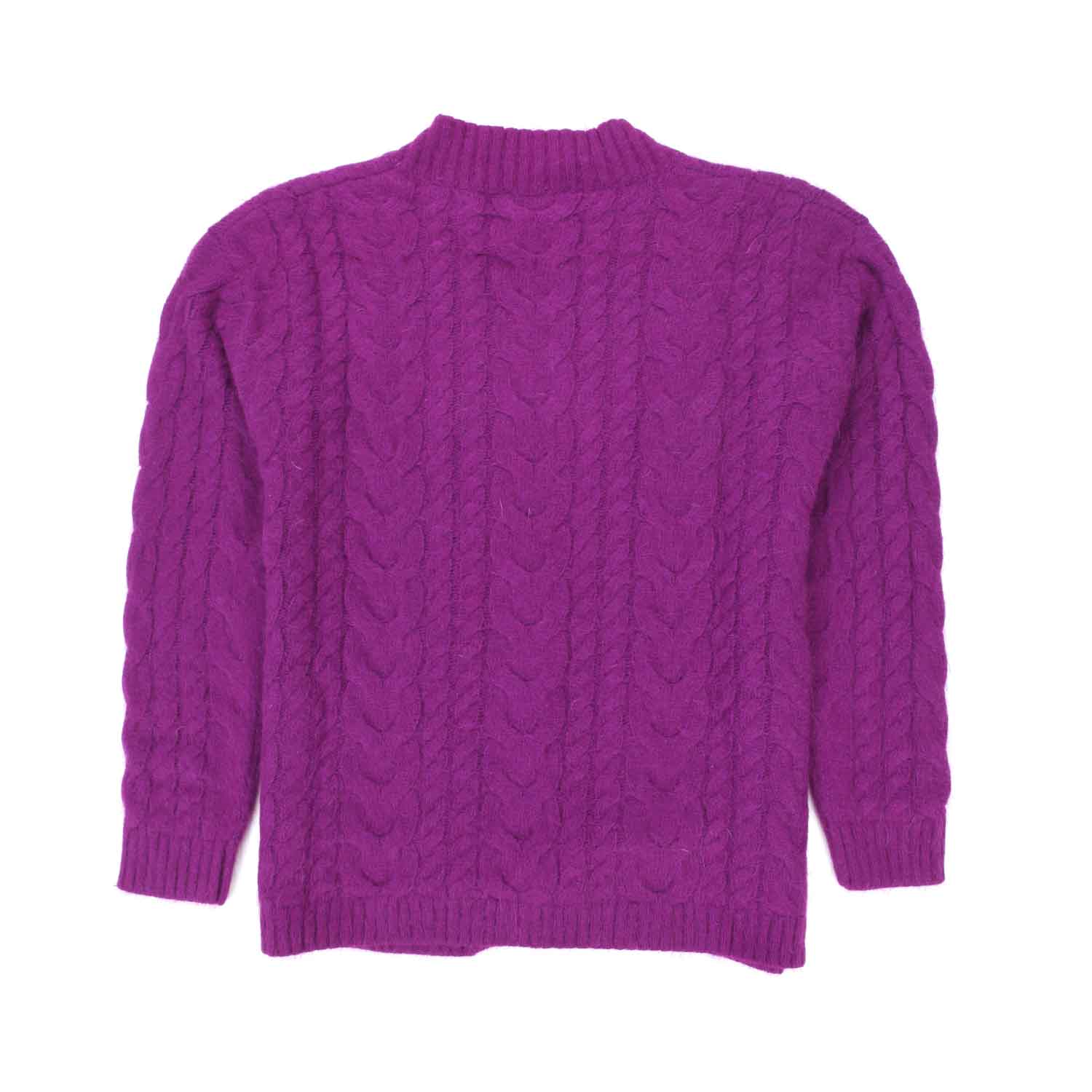 CARDIGAN VIOLA BAMBINA TEEN - annameglio.com abbigliamento moda