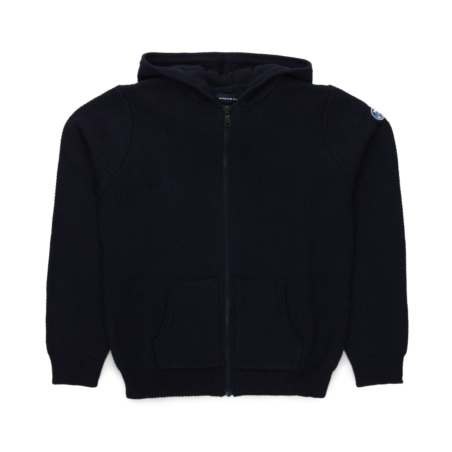 CARDIGAN CON CAPPUCCIO BLU SCURO BAMBINO E TEEN - annameglio.com abbigliamento moda