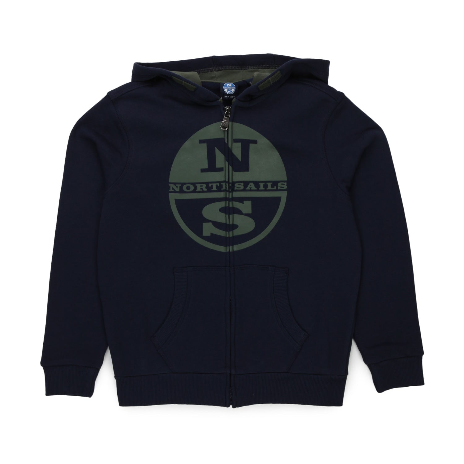 FELPA CON CAPPUCCIO BLU E VERDE BAMBINO E TEEN - annameglio.com abbigliamento moda