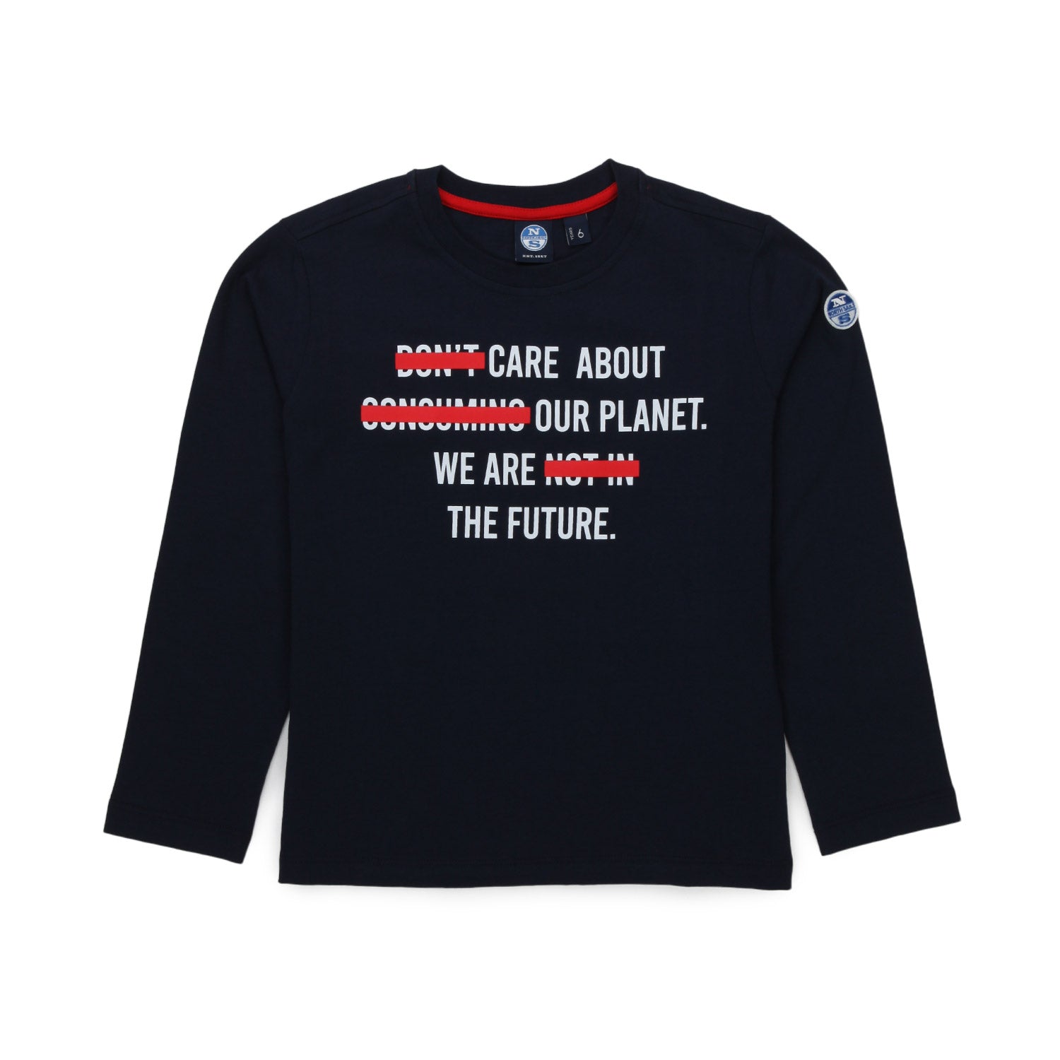 T-SHIRT MANICA LUNGA BLU SCURO BAMBINO E TEEN - annameglio.com abbigliamento moda