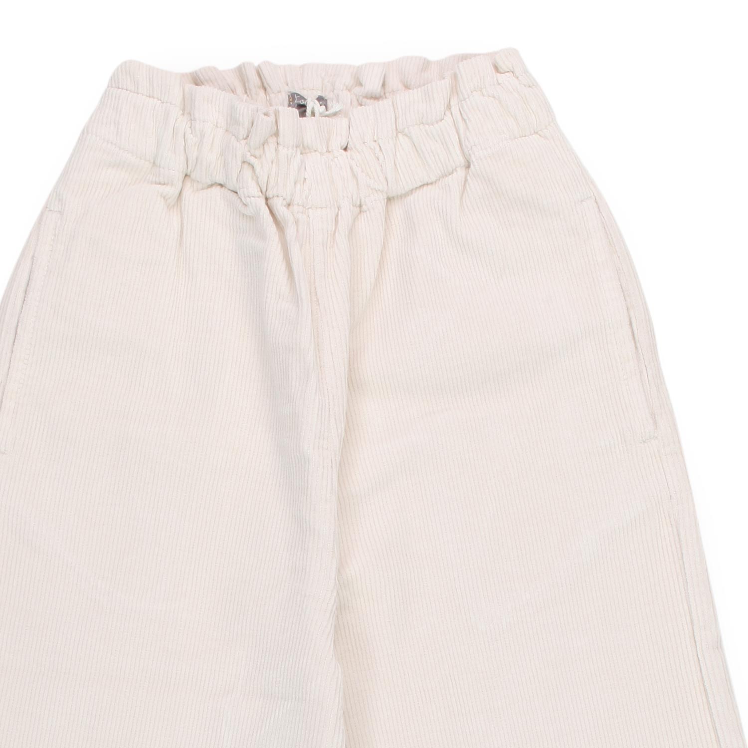 PANTALONE PALAZZO CORDUROY BIANCO BAMBINA E TEEN - annameglio.com abbigliamento moda