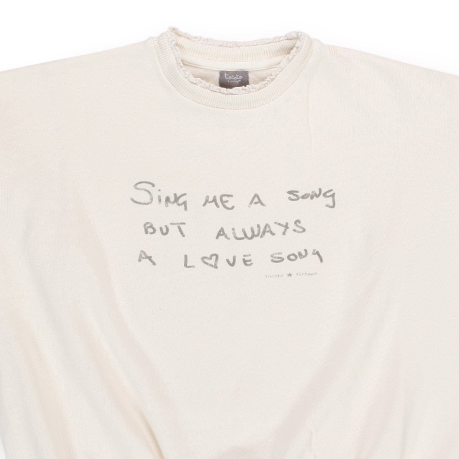 FELPA LOVE BIANCO PANNA BAMBINA E TEEN - annameglio.com abbigliamento moda