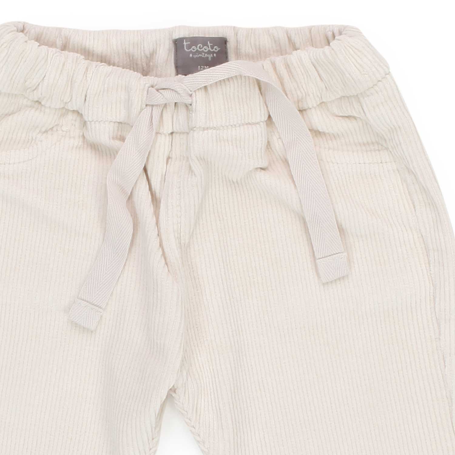 PANTALONE CORDUROY PANNA BABY UNISEX - annameglio.com abbigliamento moda
